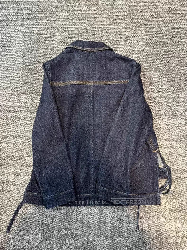 Loewe Loewe Blue Asymmetrical Single-Breasted Long Sleeve Jacket Size XXS / US 00 / IT 34 - 2 Thumbnail