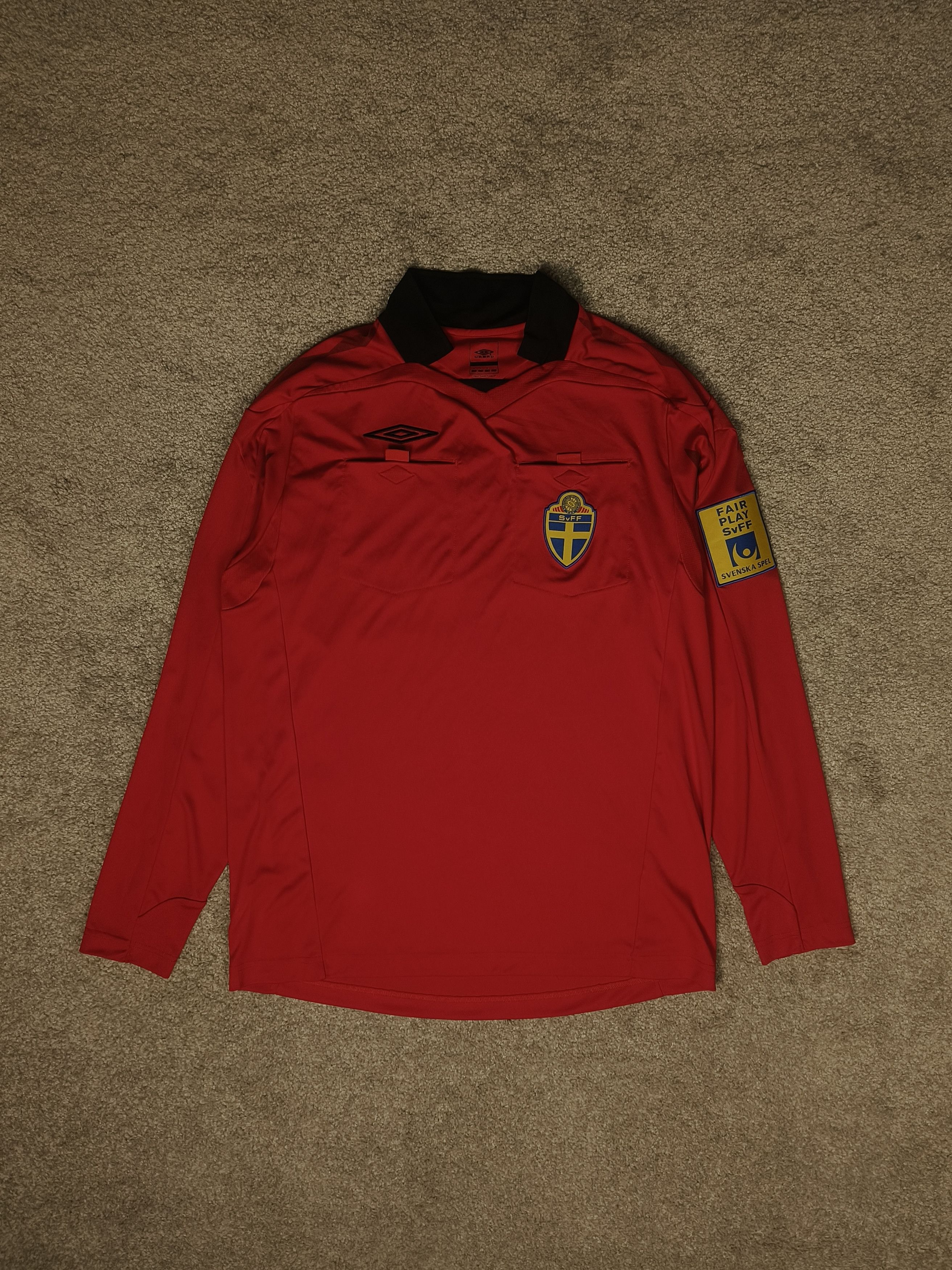 Umbro Umbro 08-10 Sweden FA Referee Memorabilia LS Away Jersey Top Size US M / EU 48-50 / 2 - 1 Thumbnail