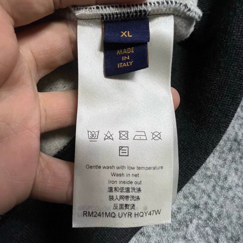 Louis Vuitton Louis Vuitton Dark Grey Graffiti Hoodie 2502-Nextarrow Size US XL / EU 56 / 4 - 4 Thumbnail