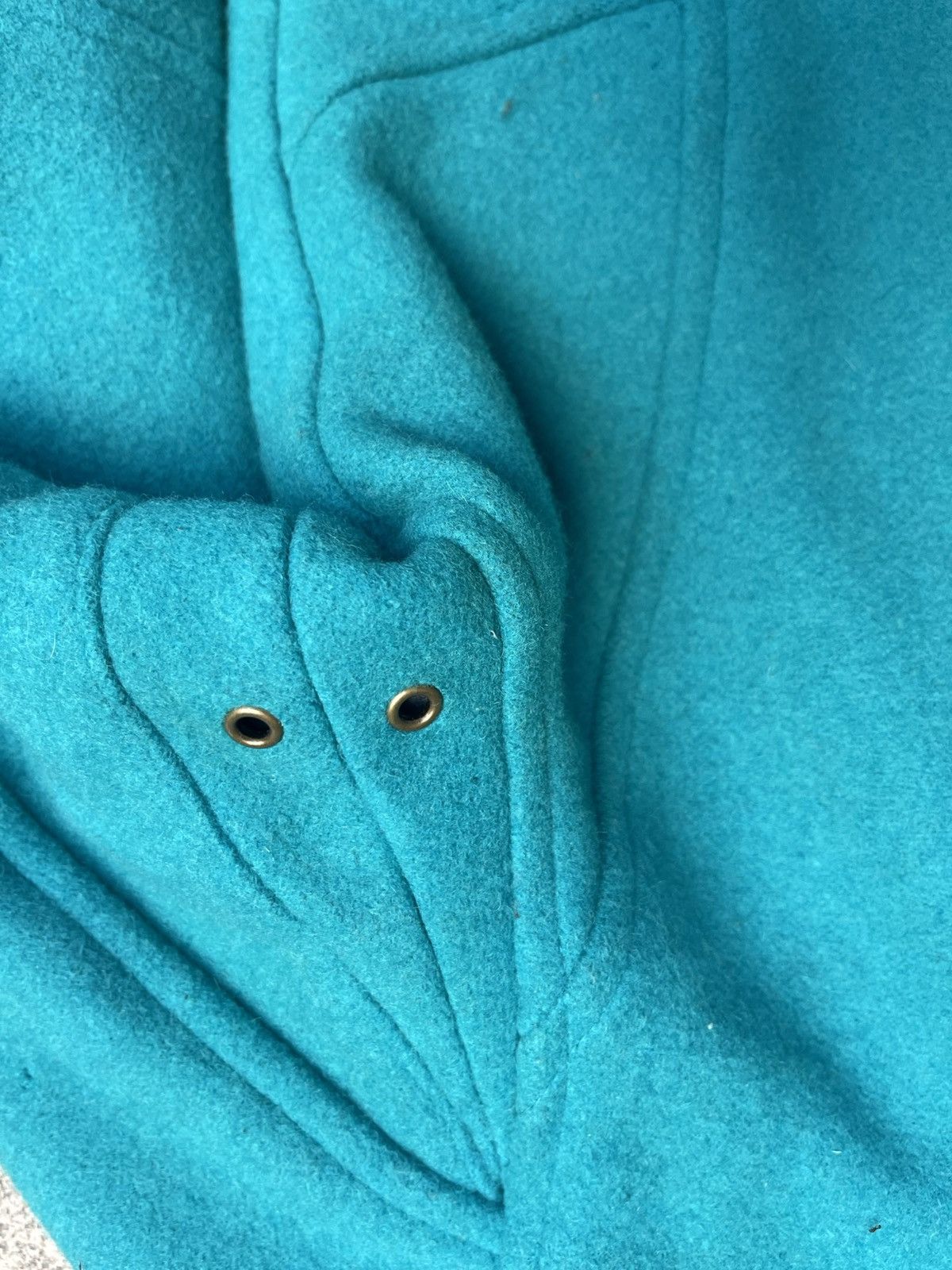 Japanese Brand × Vintage MACKDADDY Double Collar Wool Biker Jacket Aqua Blue L / LRG Size US M / EU 48-50 / 2 - 8 Thumbnail