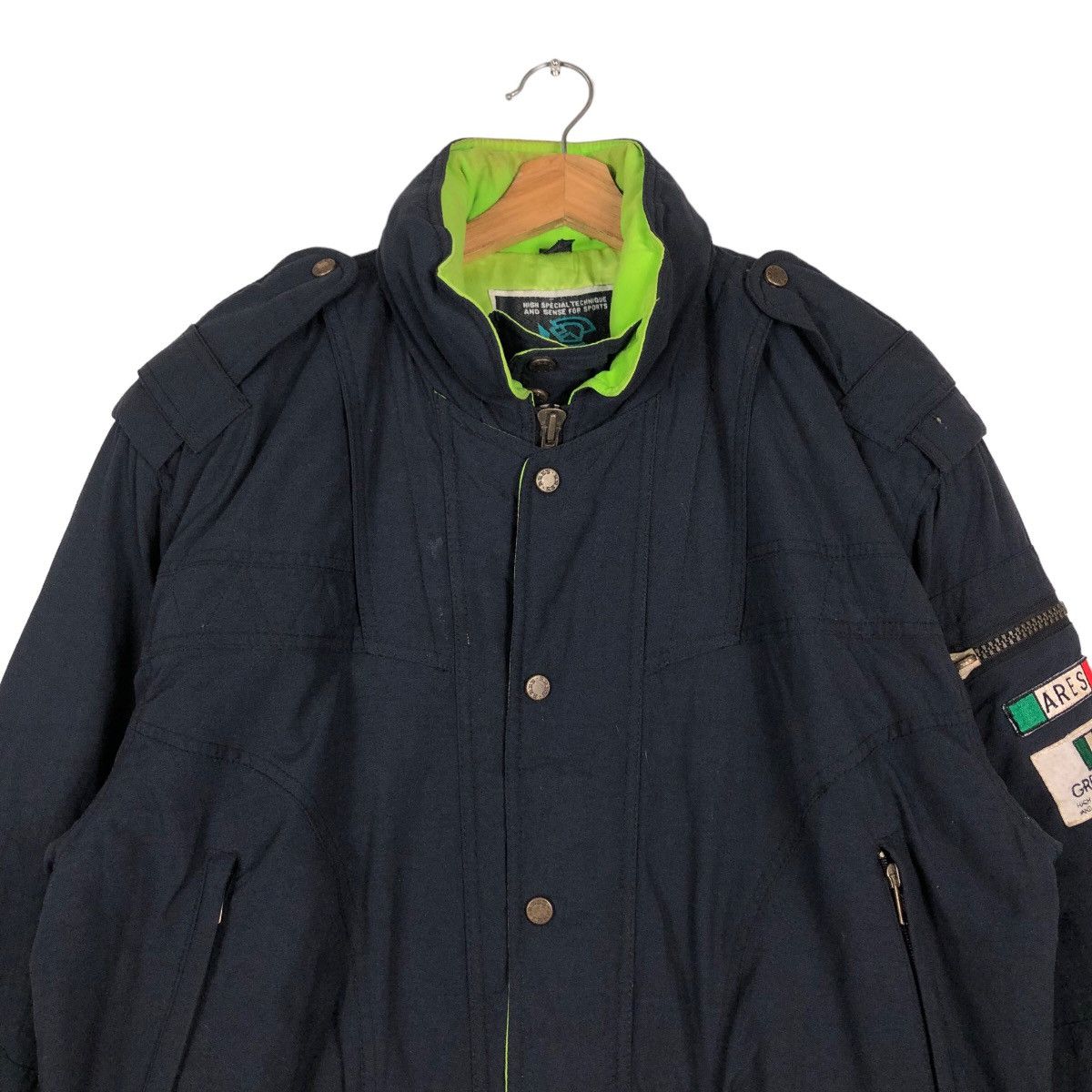 Japanese Brand 🔥Cropped Biker Ski Jacket Ares Sagara Japan Issey Miyake Size US L / EU 52-54 / 3 - 3 Thumbnail
