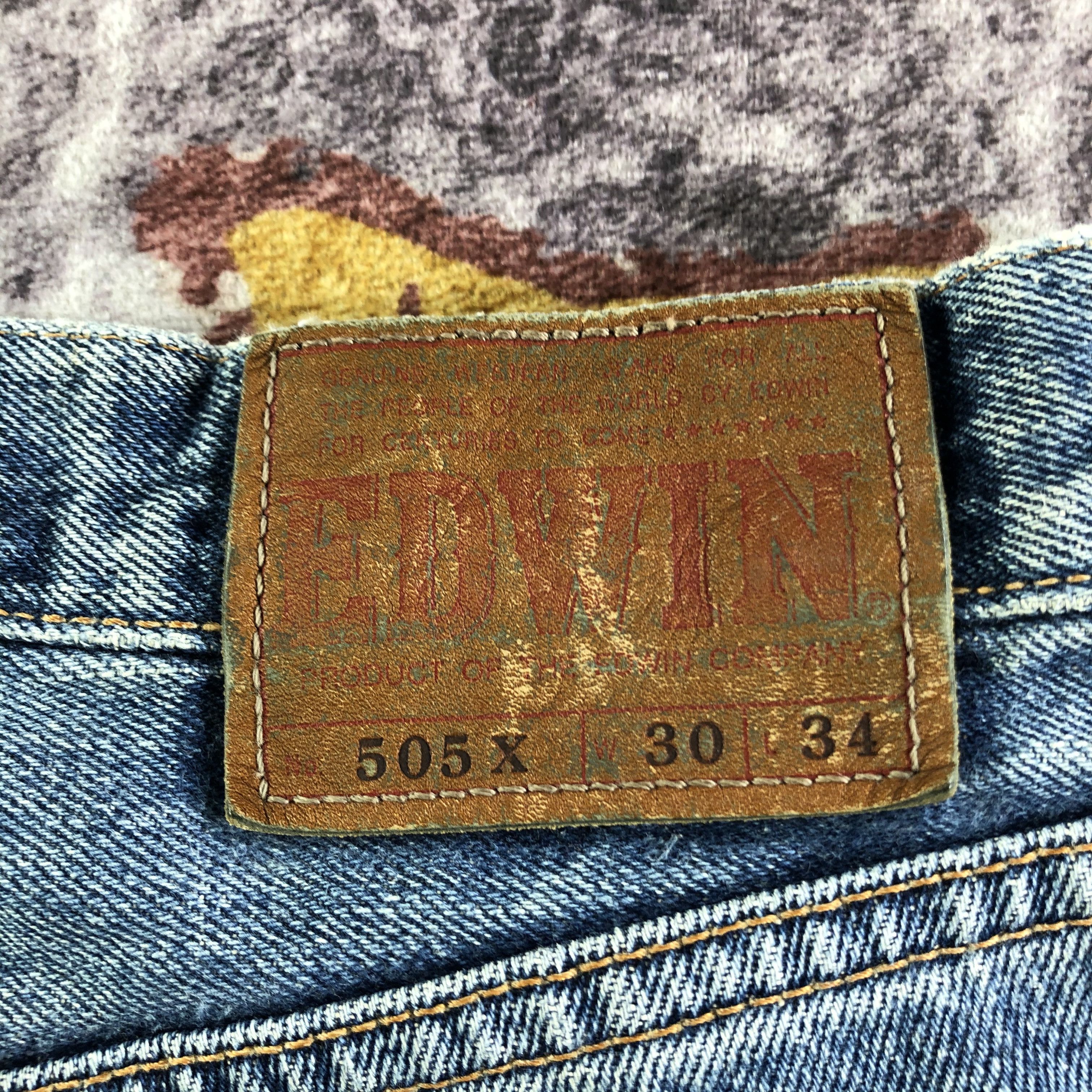 Edwin Vintage Blue Wash Edwin 505 Selvedge Jeans-JM3520 Size US 31 - 6 Thumbnail