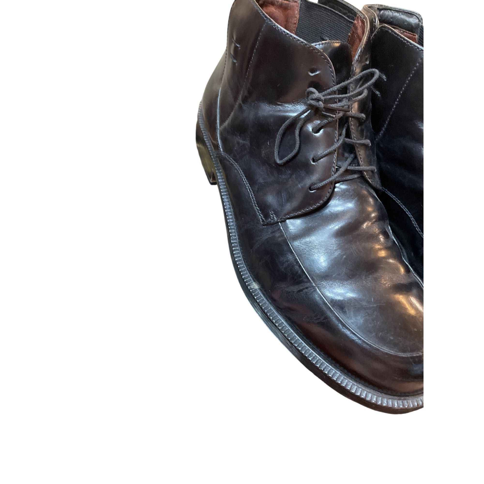 Cole Haan City mens black brown leather ankle chukka boots s