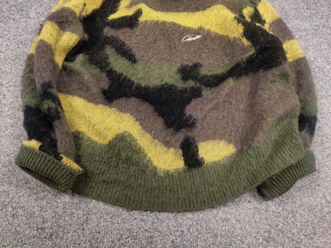 Corteiz Corteiz Mohair Blend Knit Sweater Gutta Green Camo Oversized Size US S / EU 44-46 / 1 - 5 Thumbnail