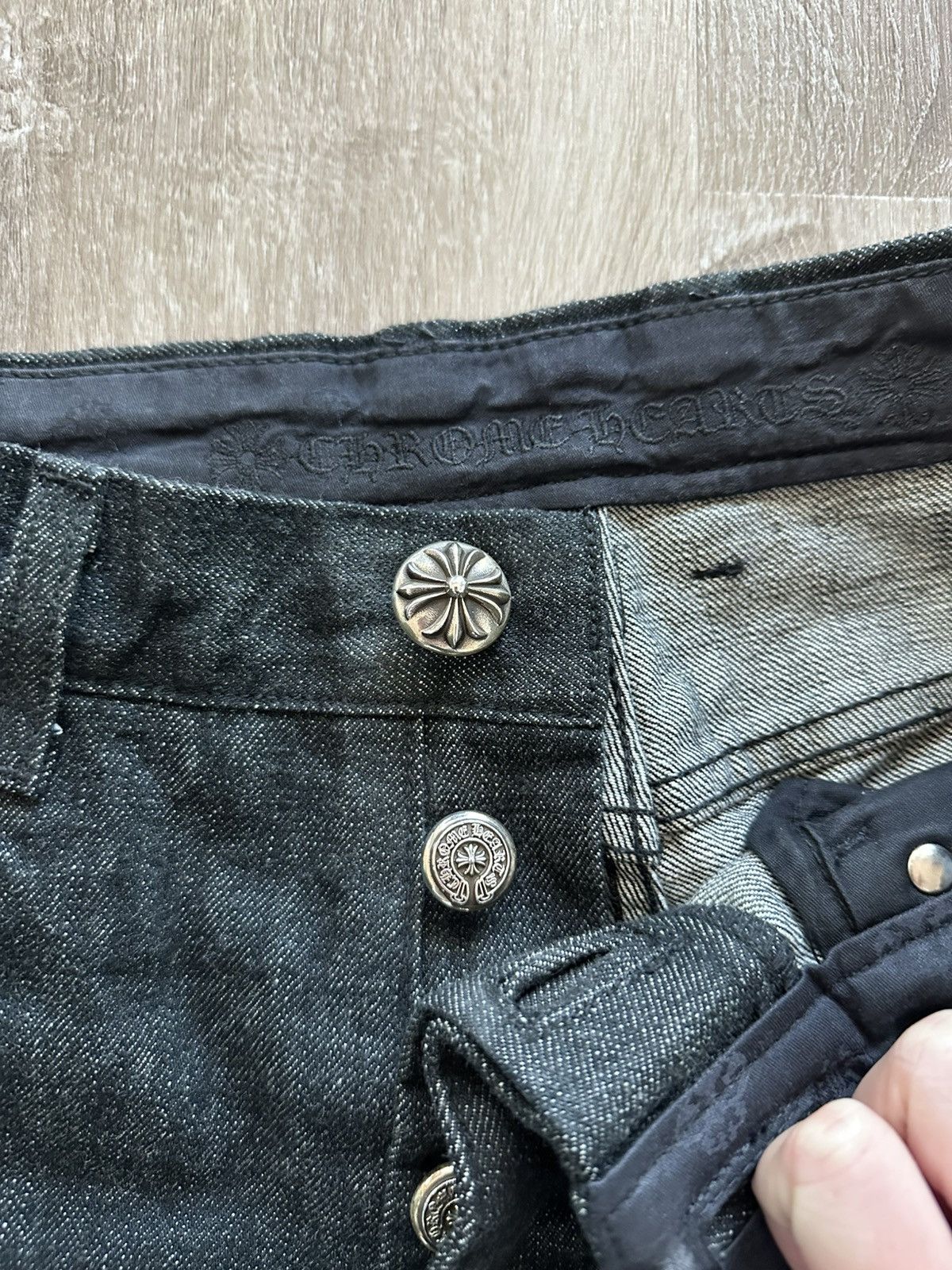 Chrome Hearts CHROME HEARTS Star Dark Wash Denim Jeans Size US 29 - 5 Thumbnail