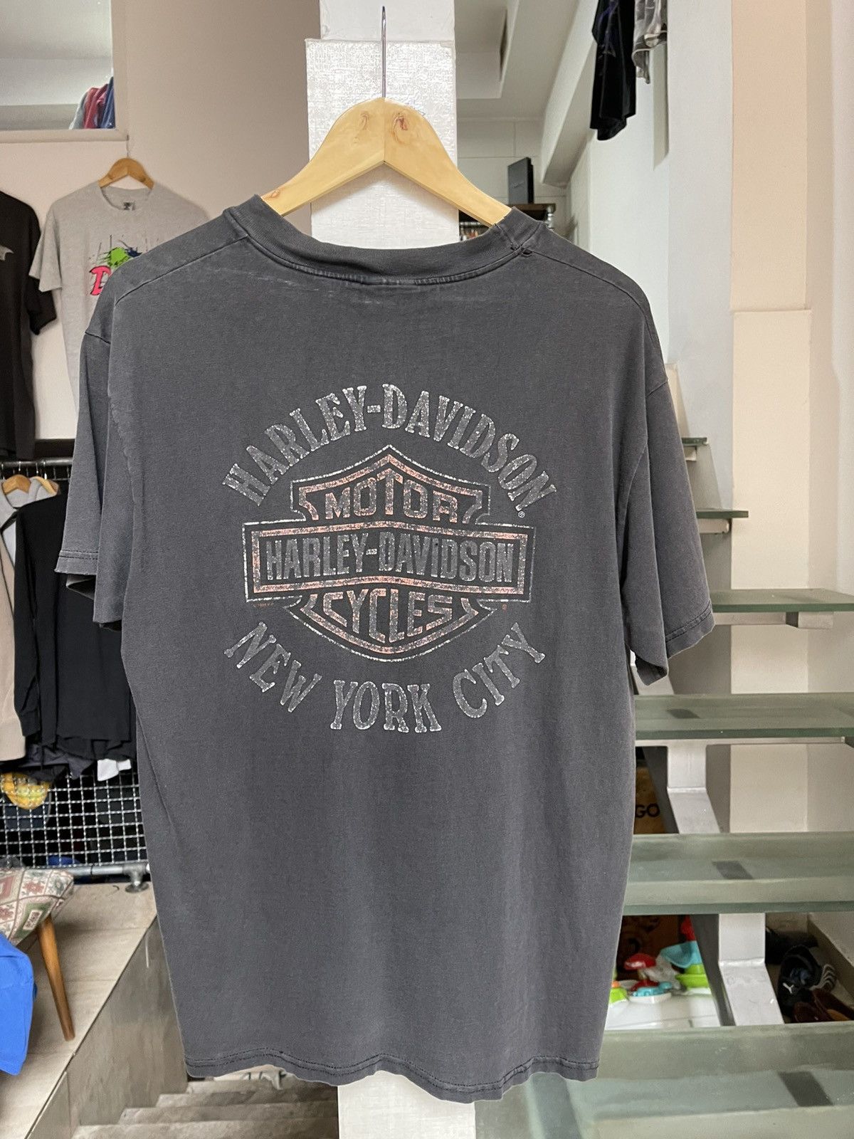 Harley Davidson Vintage Harley Davidson Faded t shirt 90s Size US L / EU 52-54 / 3 - 2 Thumbnail