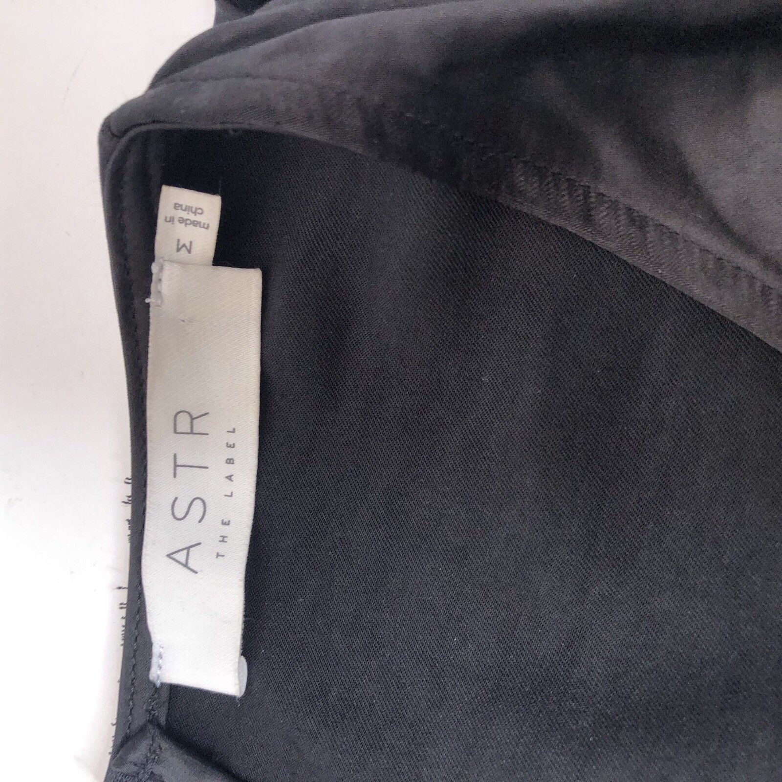 ASTR The Label ASTR Cutout Shoulder Black Satin Mini Dress Side Waist Size M / US 6-8 / IT 42-44 - 13 Thumbnail