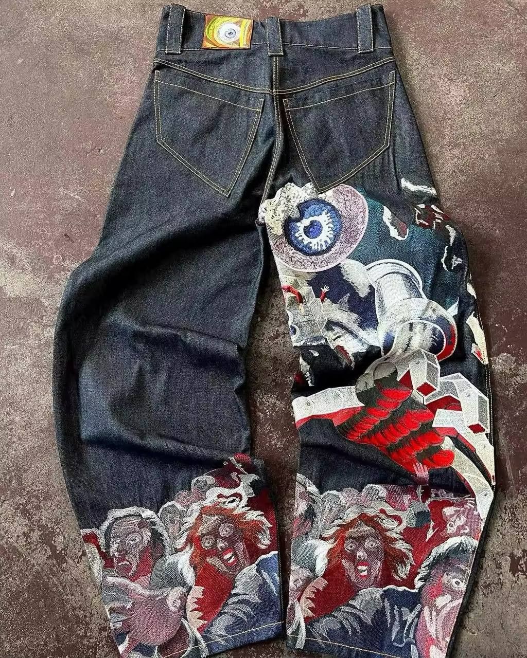 Japanese Brand × Vintage punk printed jeans Size US 36 / EU 52 - 5 Thumbnail