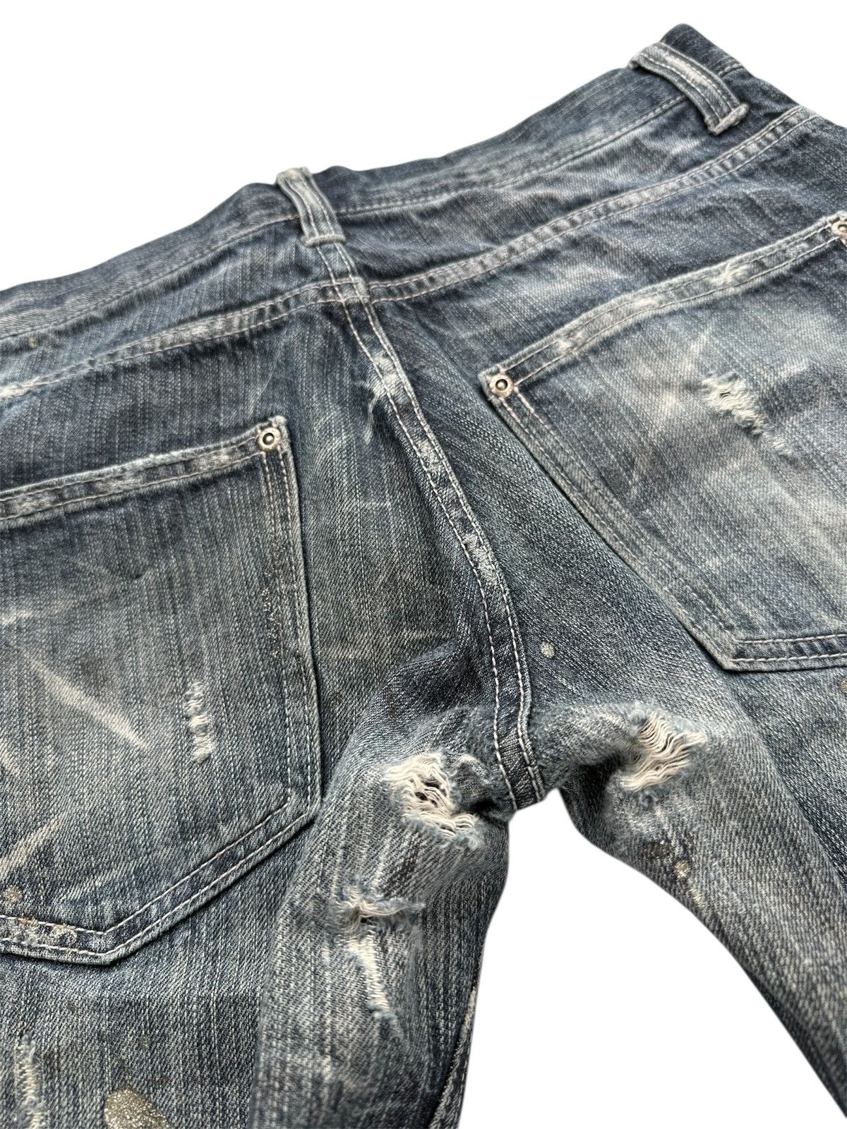 Le Grande Bleu (L.G.B.) NYLAUS BOOTCUT FLARE DISTRESSED STYLE JEANS Size US 32 / EU 48 - 8 Thumbnail