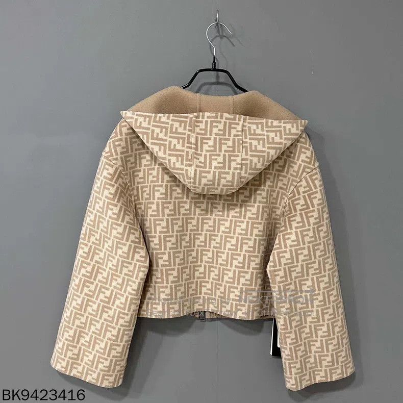 Fendi Fendi Khaki-colored mixed fur and leather reversible cashm Size XXS / US 00 / IT 34 - 6 Thumbnail