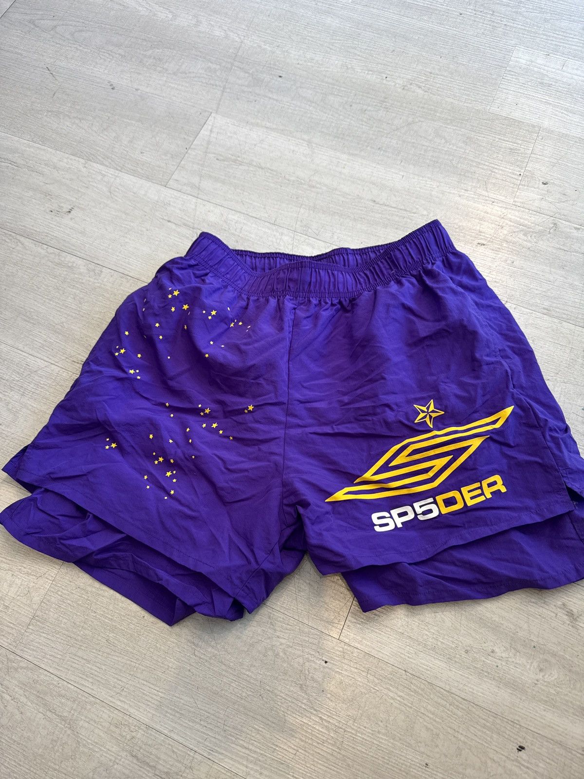 Sp5der Sp5der worldwide soccer shorts purple Size US 34 / EU 50 - 1 Thumbnail