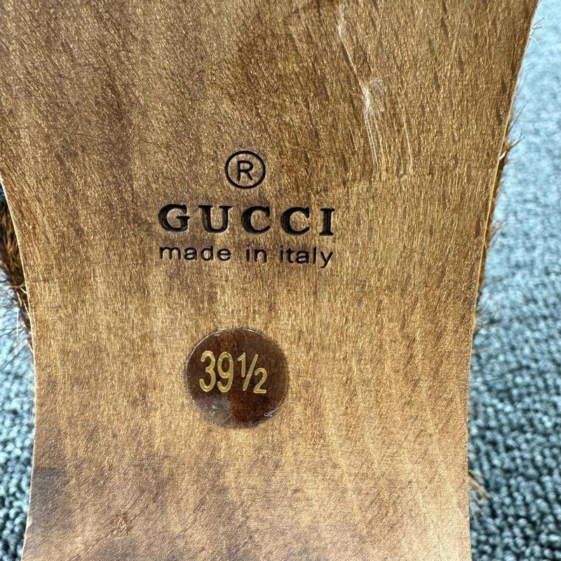 Gucci Gucci Brown Fur-Clad High Heel Clogs - Size US 8.5 / EU 41-42 - 7 Thumbnail