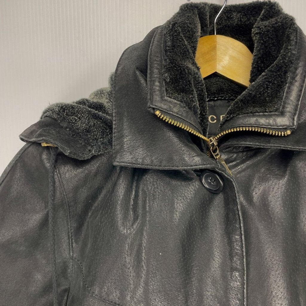 Vintage VINTAGE Fleece Lined Hooded Cruze Leather Black Jacket Size US S / EU 44-46 / 1 - 6 Thumbnail