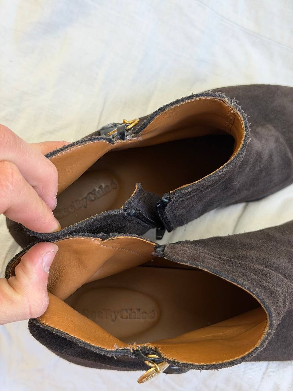 Vintage See By Chloé Vintage Men's Suede Classic Avant-Garde Boots Size US 9 / EU 42 - 12 Thumbnail