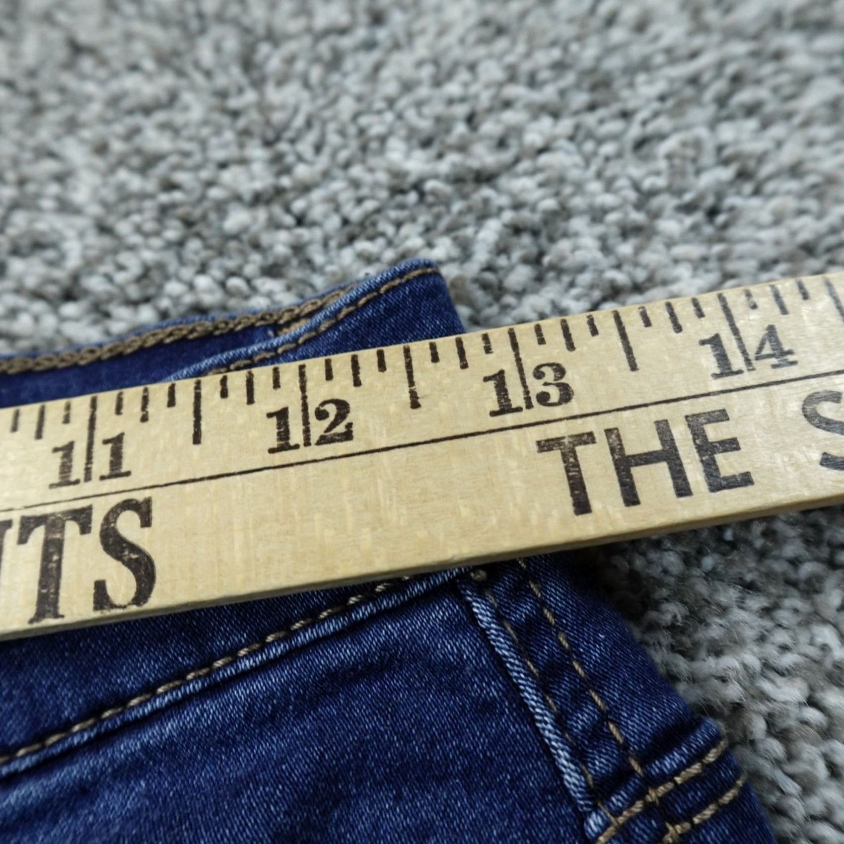 Vintage Curve Appeal Jeans Womens 2 Dark Blue Denim High Rise Skinny Stretch Flex Jeans Size 26" / US 2 / IT 38 - 5 Thumbnail