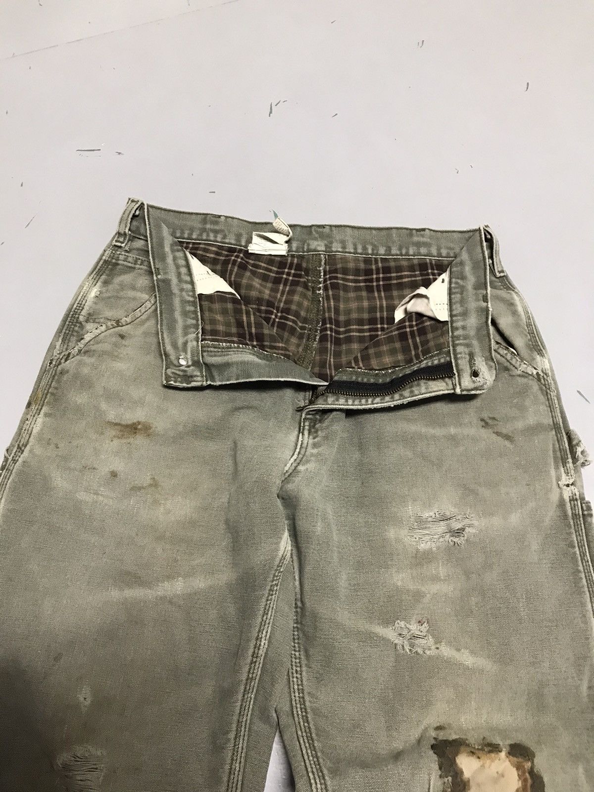 Carhartt Rare Vintage Carhartt B111 MOS blanket line carpenter denim Size US 30 / EU 46 - 3 Thumbnail