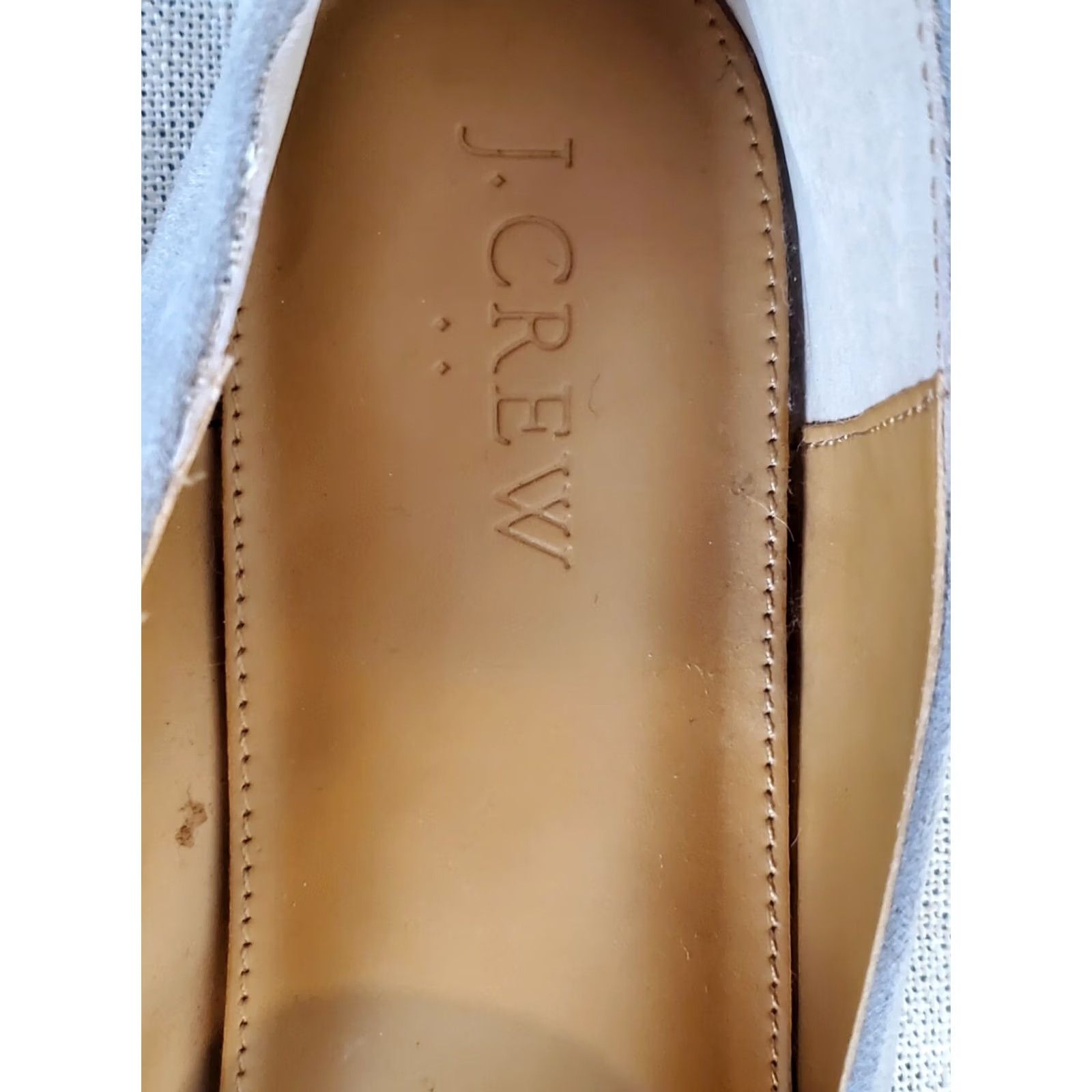 J.Crew J.CREW Biella Tassel Loafer Gray Vegan Suede Flats Pointed Toe Size US 10 Womens Flats Size US 10 / IT 40 - 6 Thumbnail