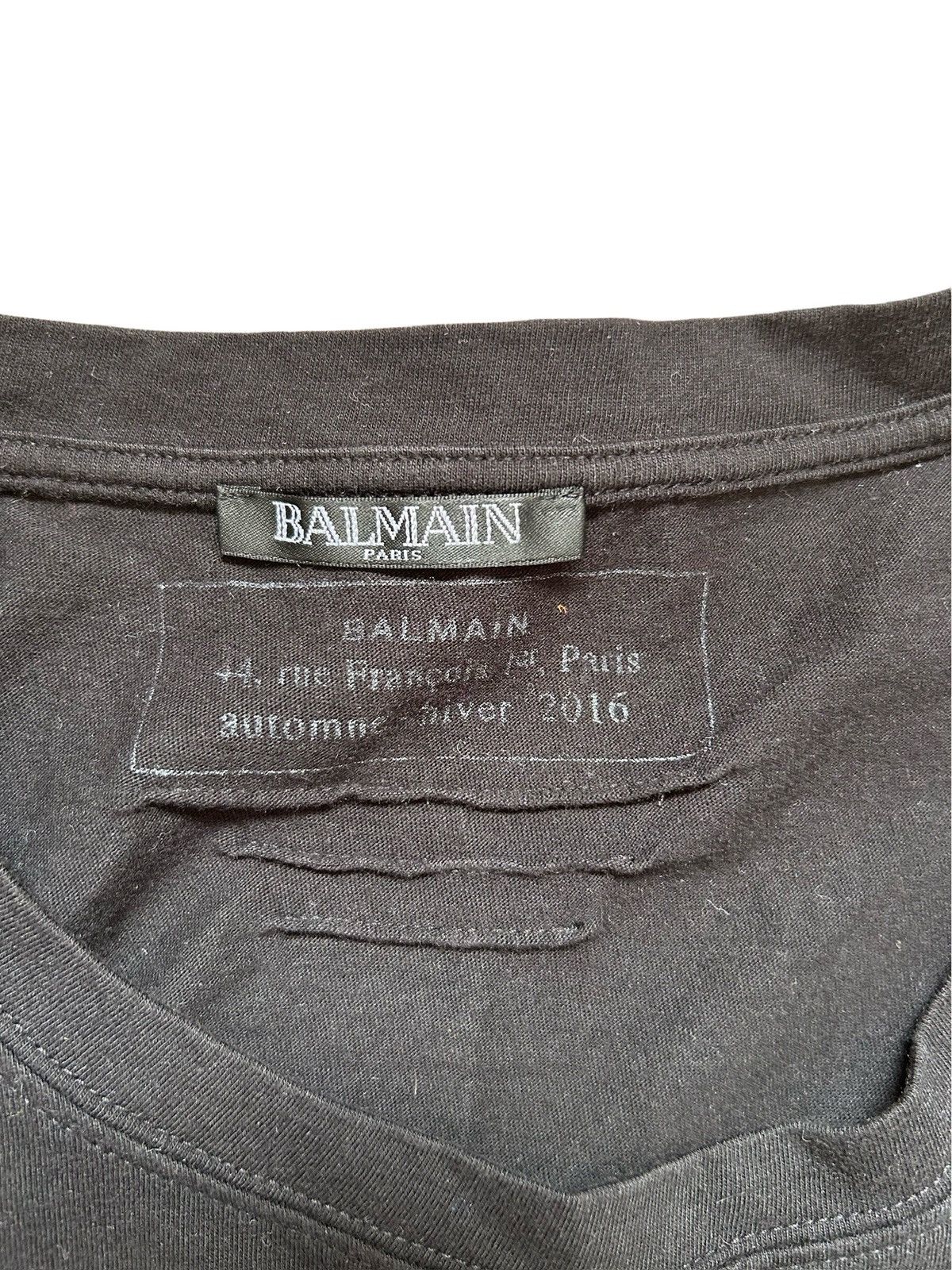 Balmain Balmain A/W 2016 Graphic Tee Size US L / EU 52-54 / 3 - 2 Thumbnail