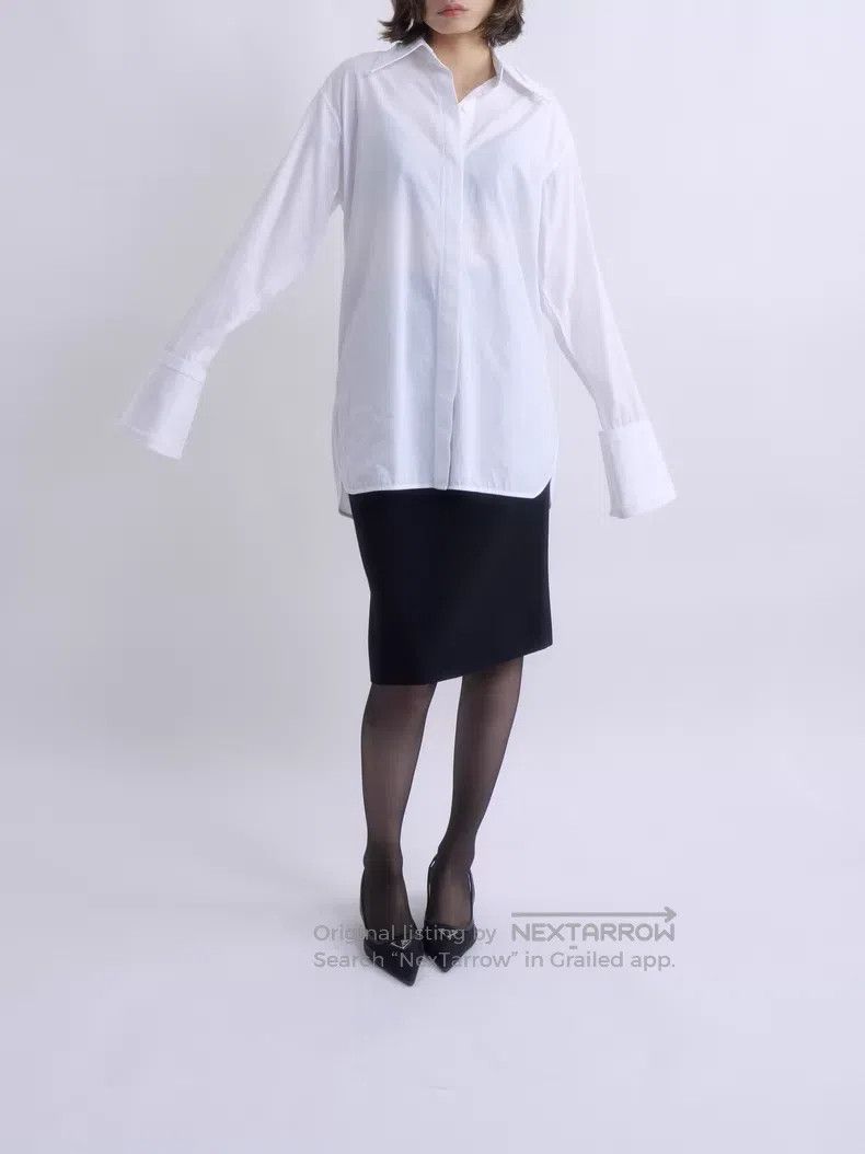 Helmut Lang Helmut Lang Backless Deconstructed White Shirt Size XS / US 0-2 / IT 36-38 - 3 Thumbnail