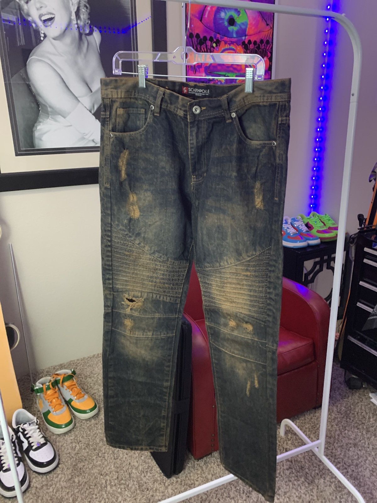 Southpole Southpole Y2K Men’s Denim Pants Size US 42 / EU 58 - 2 Thumbnail