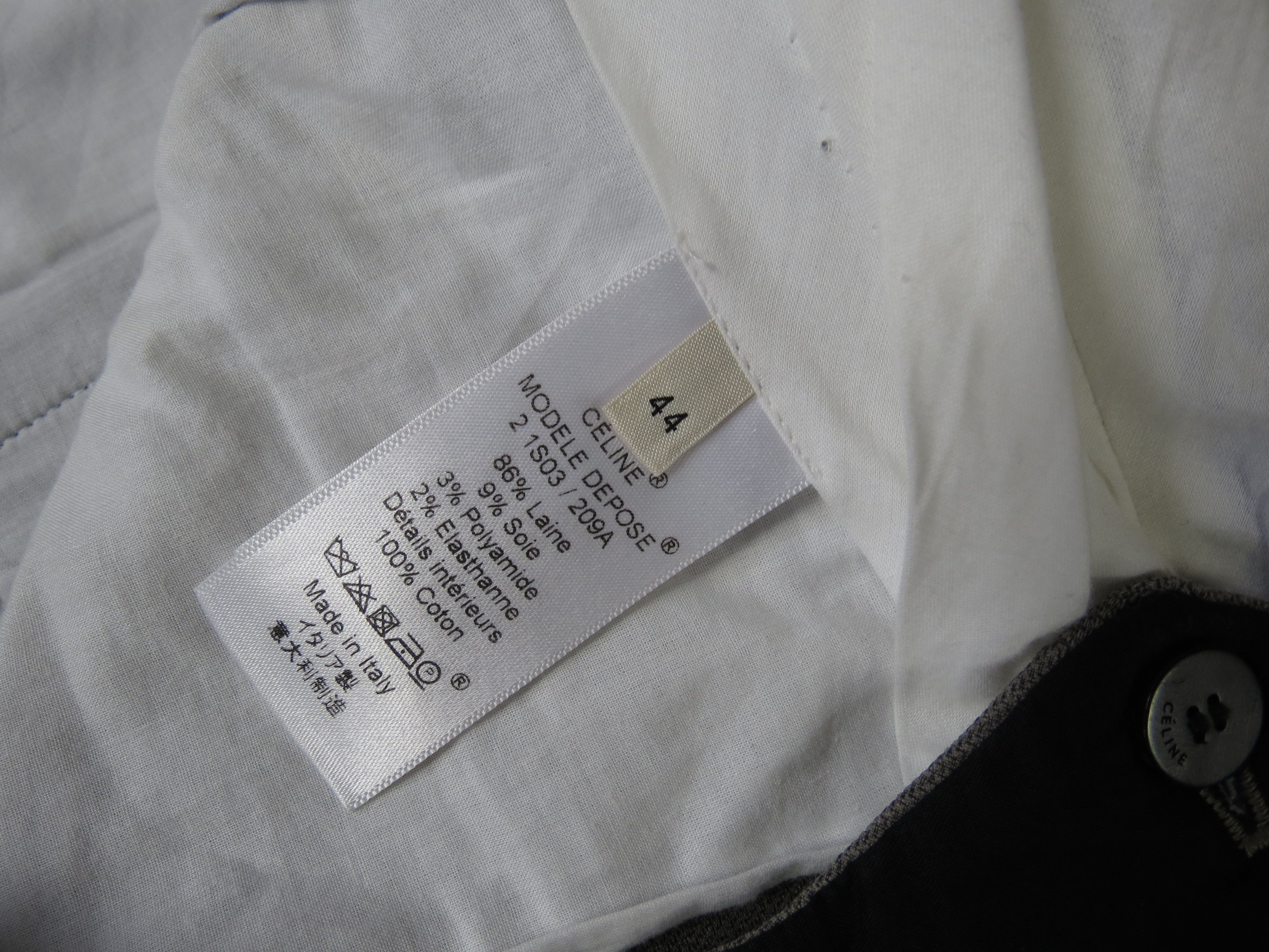 Celine Vintage womens Celine casual wool pants Size 32" / US 10 / IT 46 - 6 Thumbnail