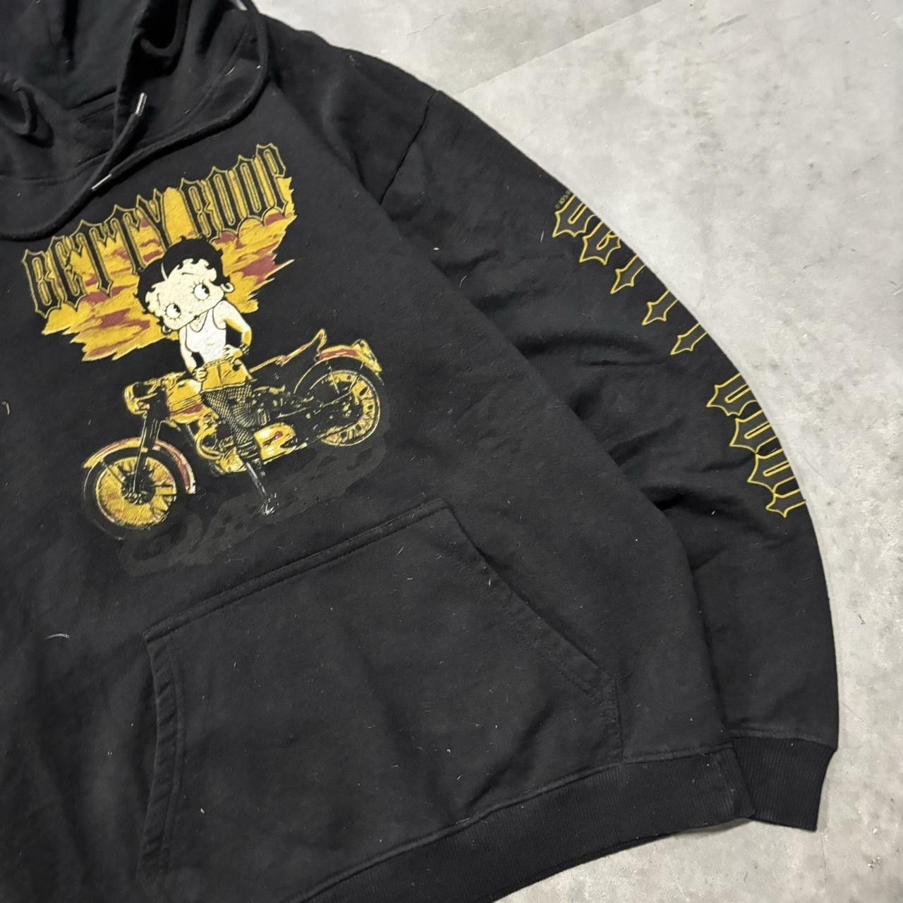 Japanese Brand × Vintage Crazy Vintage Y2K/2000s Black Betty Boop Streetwear Hoodie! Size US S / EU 44-46 / 1 - 4 Thumbnail