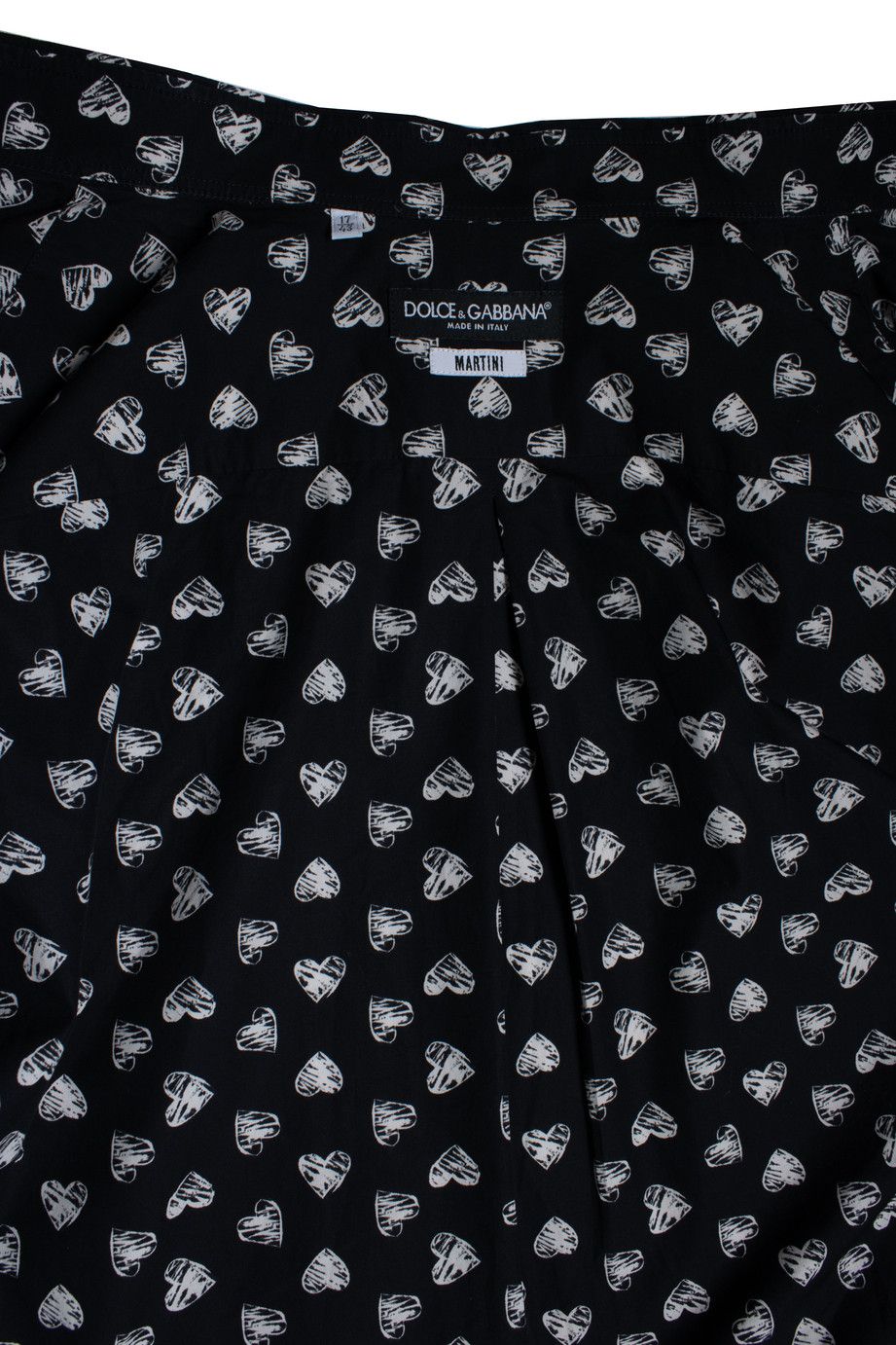 Dolce & Gabbana Dolce & Gabbana, Hart printed black shirt Size US XL / EU 56 / 4 - 6 Thumbnail