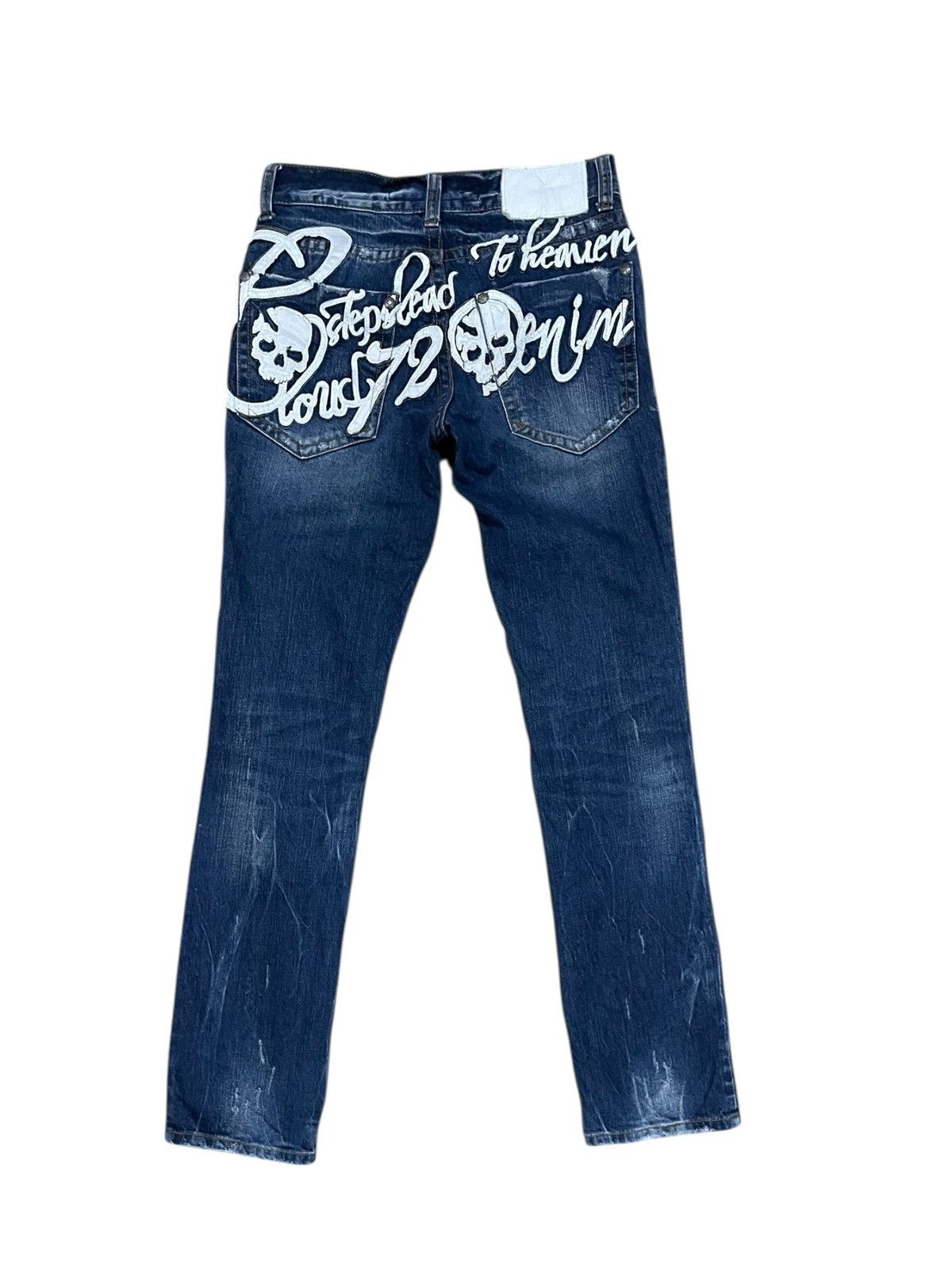 If Six Was Nine Stephead To Heaven Skull Cloud72 Jeans Size US 28 / EU 44 - 2 Thumbnail