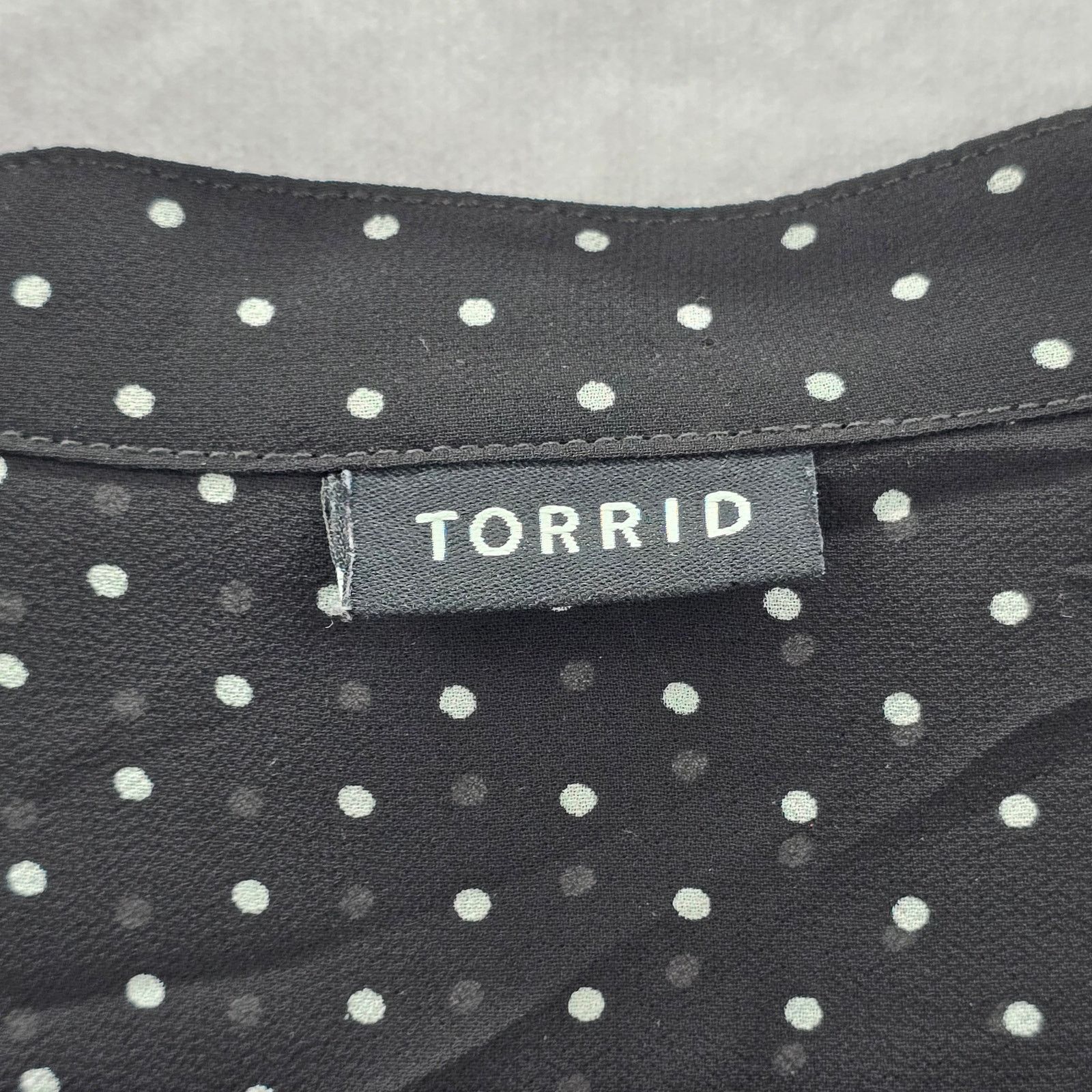 Other Torrid Black Sheer Polka Dot Blouse Shirt Top Plus Size 3XL Size 3XL / US 20-22 - 6 Thumbnail