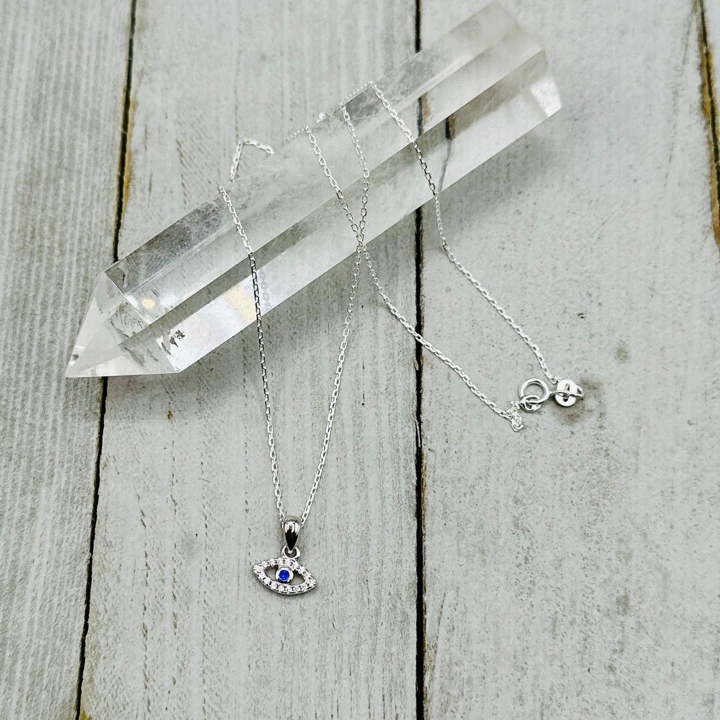 The Unbranded Brand Evil Eye Minimalist Necklace, Dainty, Cz Necklace Size ONE SIZE - 4 Thumbnail