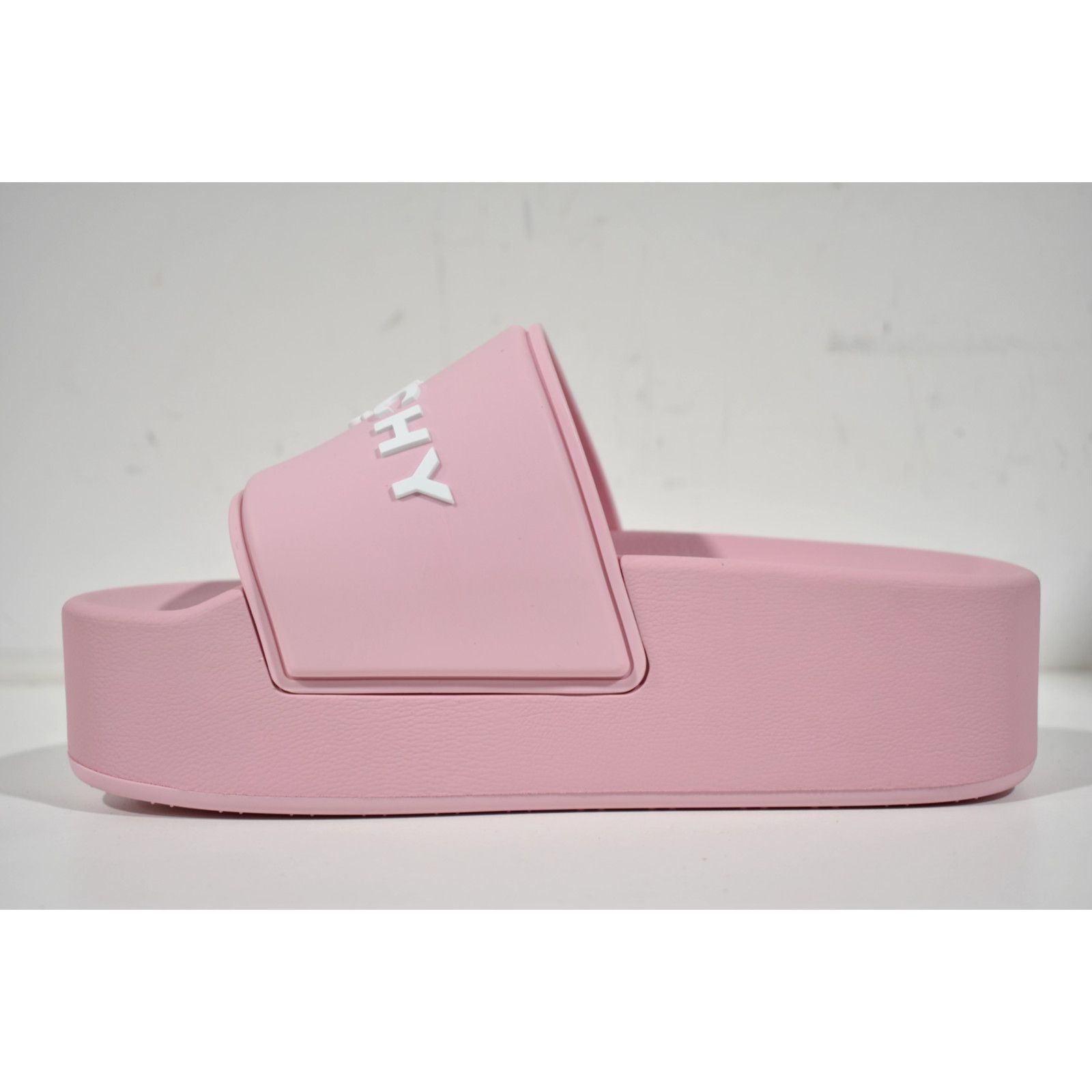 Givenchy Givenchy Pink Platform Rubber White Logo Slide On Pool Size US 10 / IT 40 - 5 Thumbnail