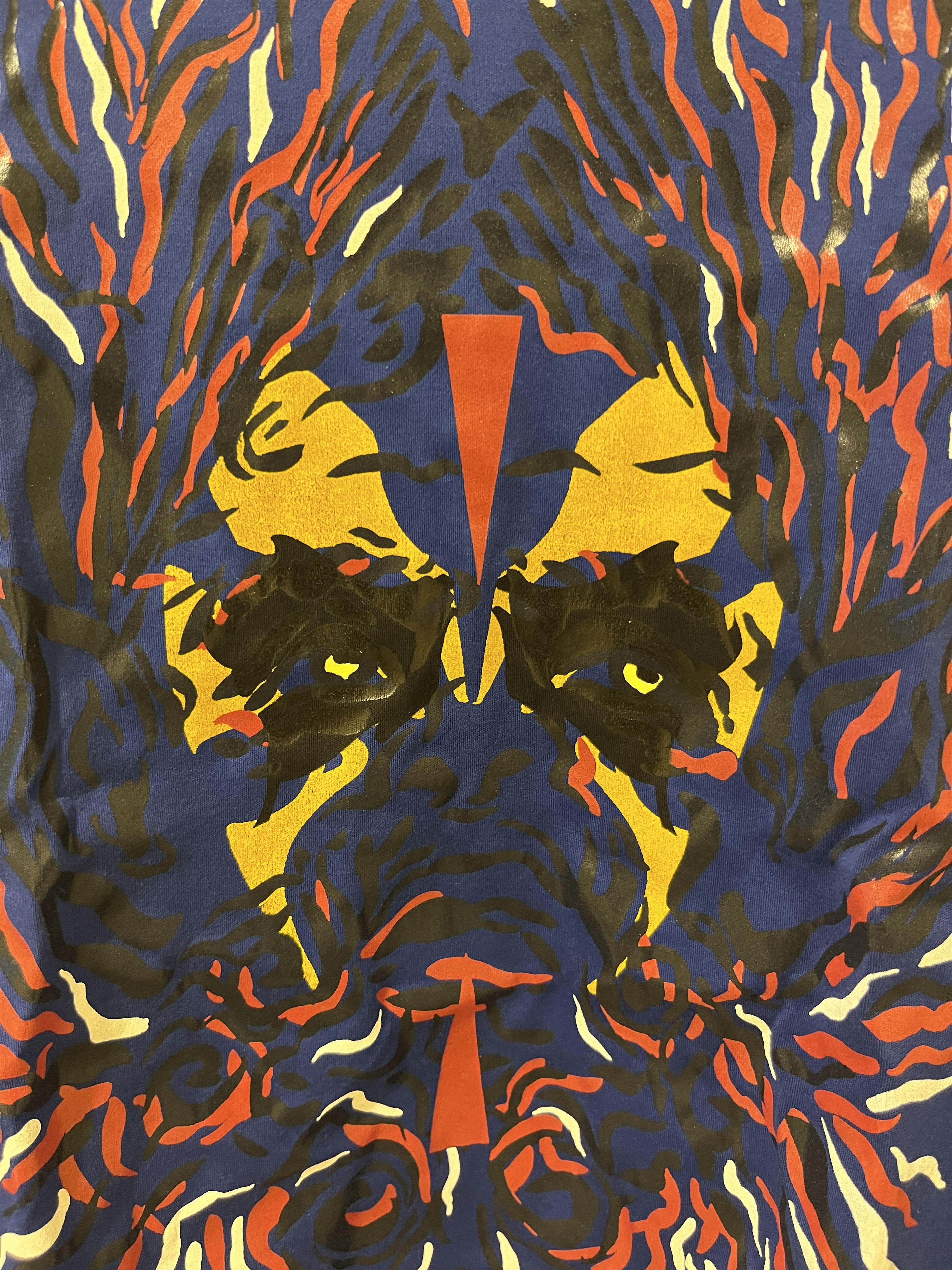 Louis Vuitton Louis Vuitton Tribal Print Blue Tshirt Size M / US 6-8 / IT 42-44 - 3 Thumbnail