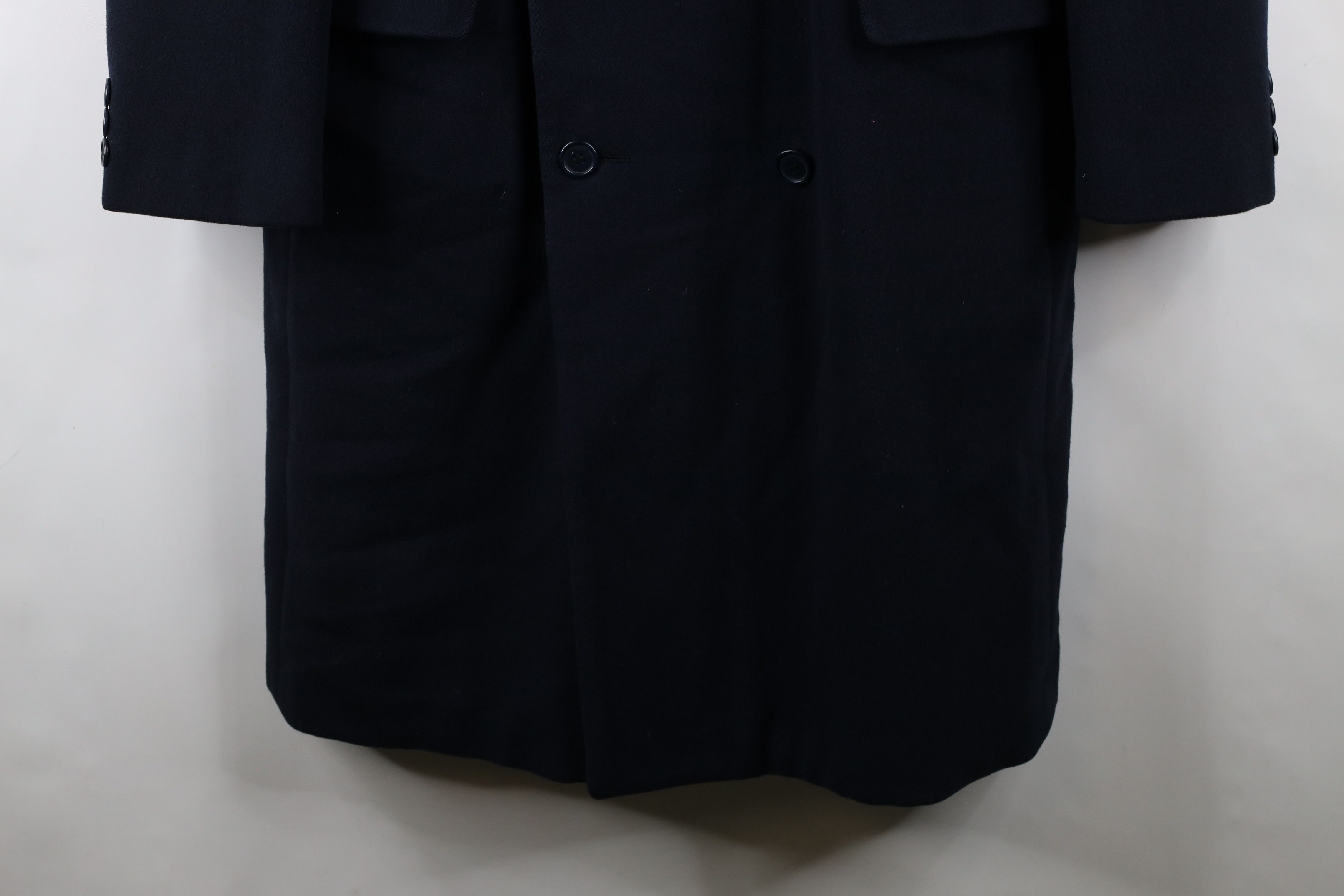 Vintage Vintage 90s Streetwear Double Breasted Overcoat Blue USA Size US XL / EU 56 / 4 - 4 Thumbnail