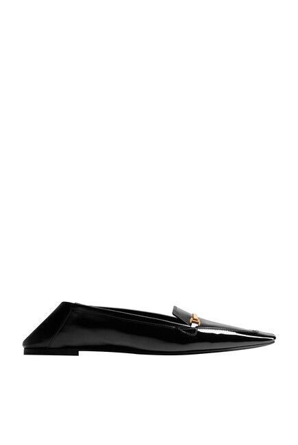 Saint Laurent Paris o1b1hav110125 Chris Leather Slippers / Loafers in Black Size US 6.5 / IT 36.5 - 4 Thumbnail