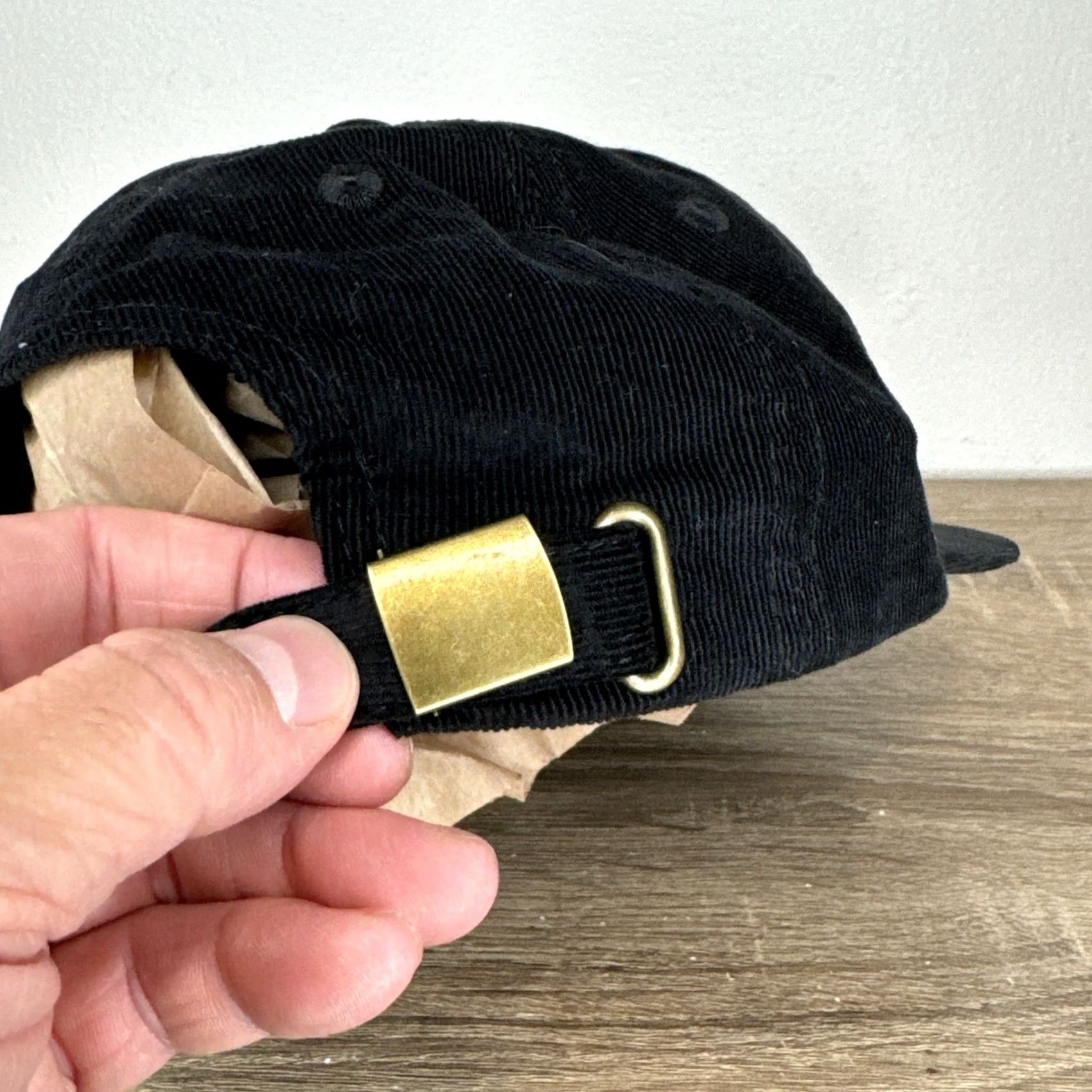 Port Authority Speak No Evil 2024 Horror Movie Promo Corduroy Strapback Hat Black Men One Size Size ONE SIZE - 6 Thumbnail