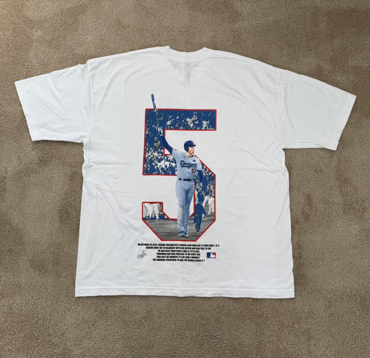 MLB × Other Los Angeles Dodgers Freddie Freeman Tee Size US XL / EU 56 / 4 - 2 Thumbnail