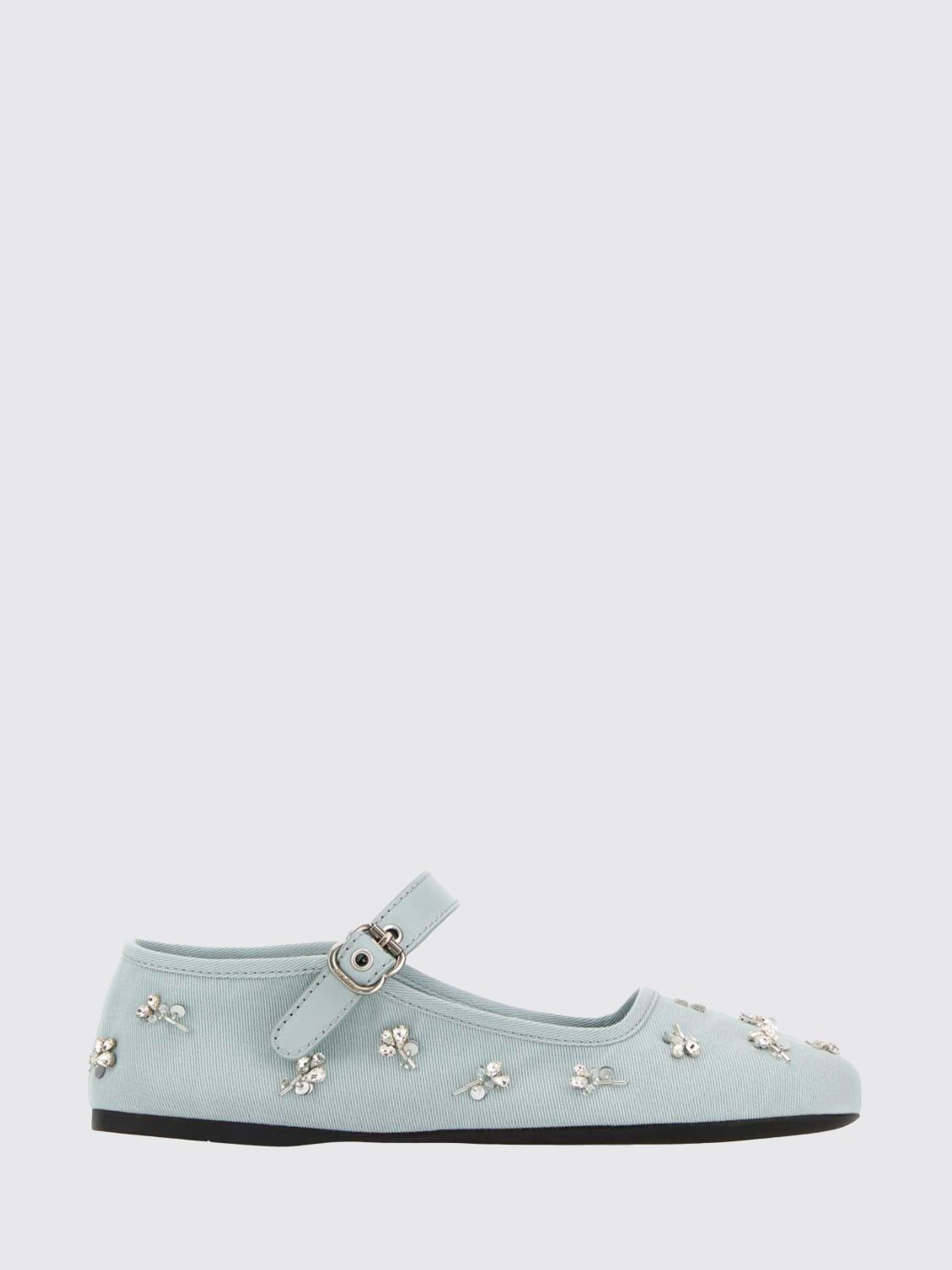 Miu Miu Miu Miu Ballet Flat Woman Sky Blue Size US 11 / IT 41 - 1 Preview