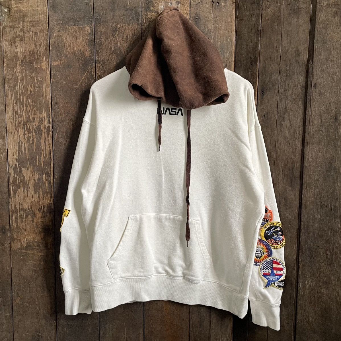 Japanese Brand × NASA × Vintage Vintage NASA Big Logo Hoodie Size US L / EU 52-54 / 3 - 1 Thumbnail