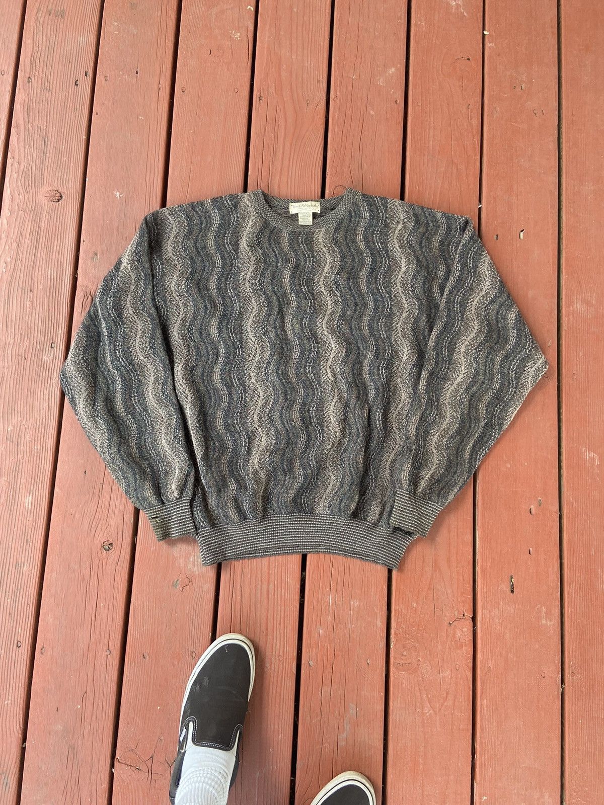 Vintage Vintage knit sweater Size US L / EU 52-54 / 3 - 1 Thumbnail