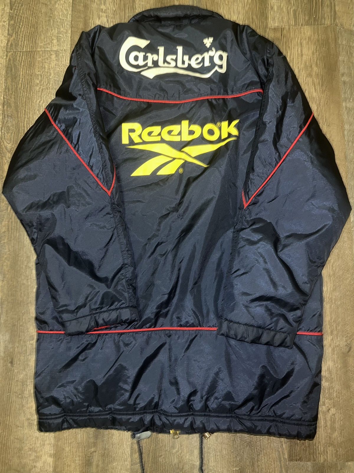 Reebok Vintage Carlsberg Reebok Parka Jacket size Large Size US L / EU 52-54 / 3 - 1 Thumbnail