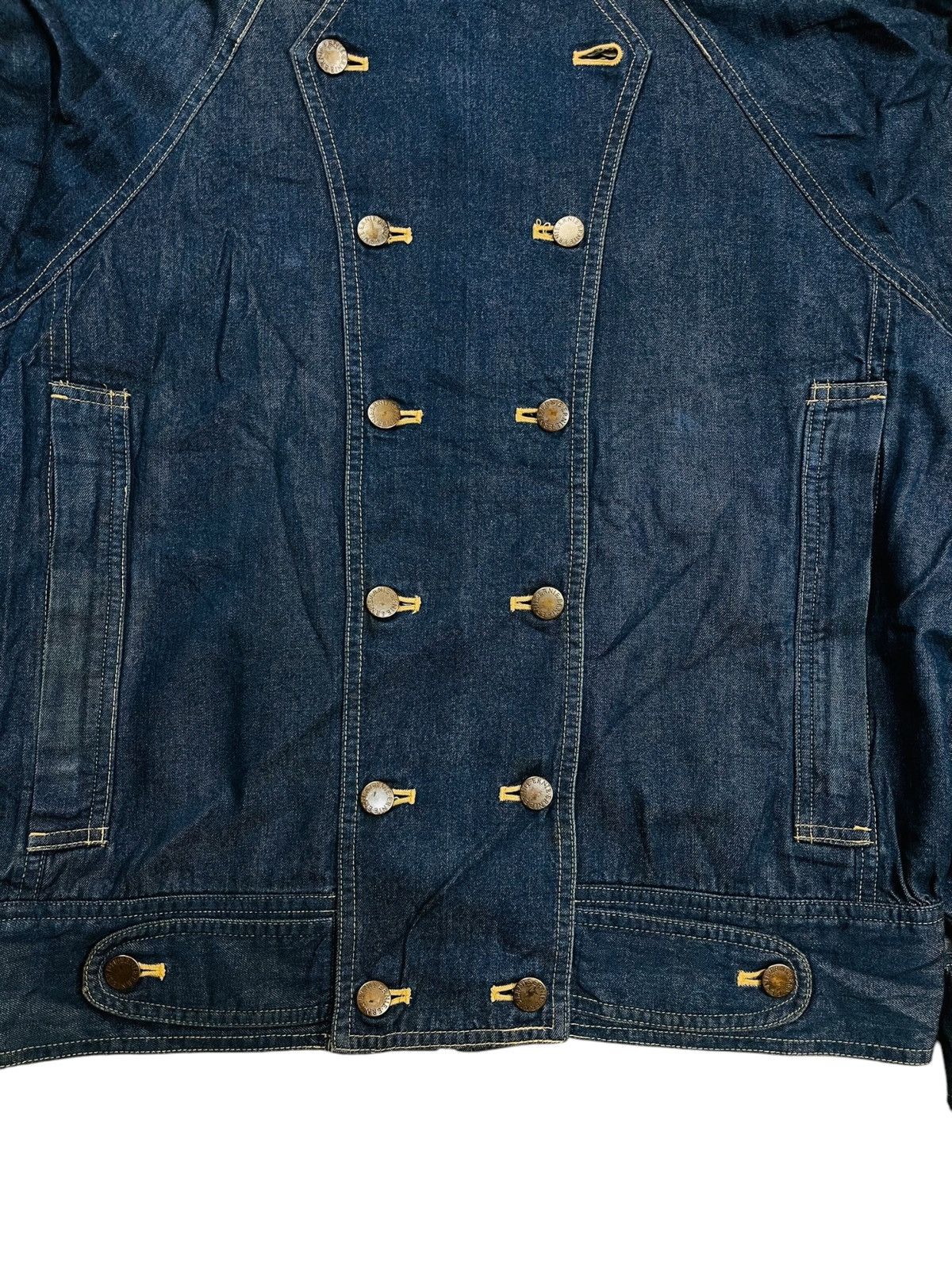 If Six Was Nine 1990s Norma Kamali - Napoleon Denim Jacket Size L / US 10 / IT 46 - 9 Thumbnail