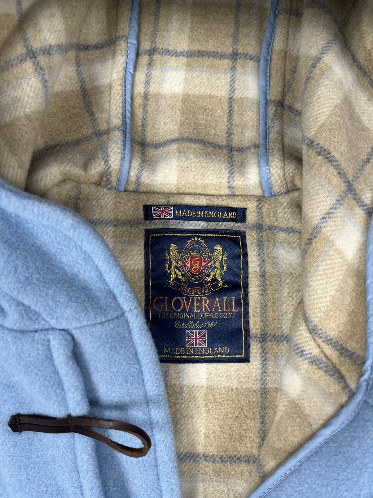 Gloverall Gloverall England Wool Blue Duffle Coat Jacket Womens Size L / US 10 / IT 46 - 8 Thumbnail