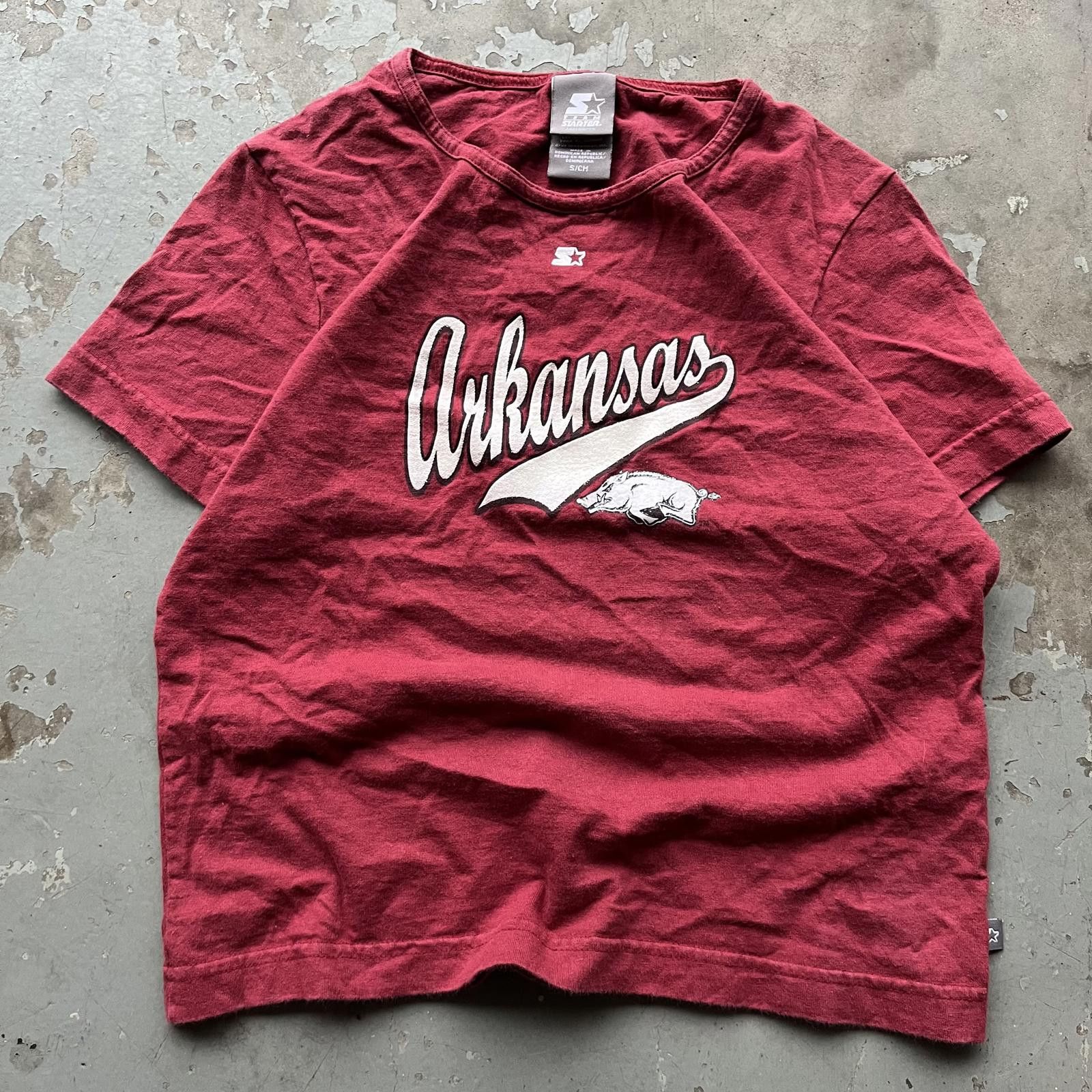 Starter × Vintage Vintage Y2K Arkansas Razorbacks Starter Glitter Sports Shirt Size S / US 4 / IT 40 - 1 Thumbnail