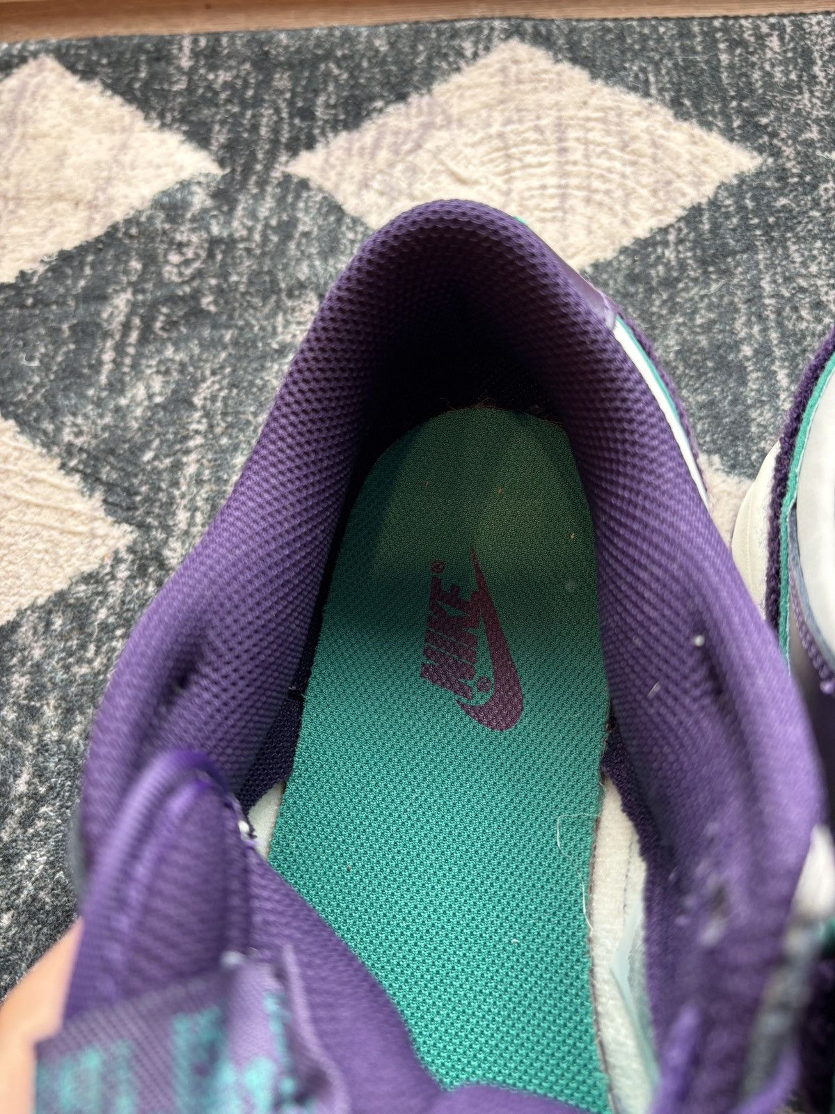 Nike Nike Dunk Low Chenille Swoosh Grand Purple Size US 9.5 / EU 42-43 - 5 Thumbnail