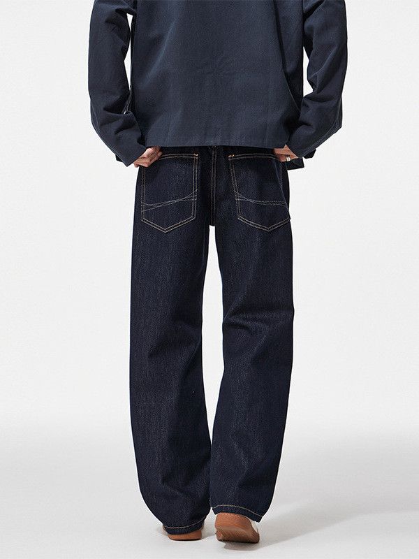 Japanese Brand American men's straight leg wide-leg high-street jeans Size US 32 / EU 48 - 4 Thumbnail