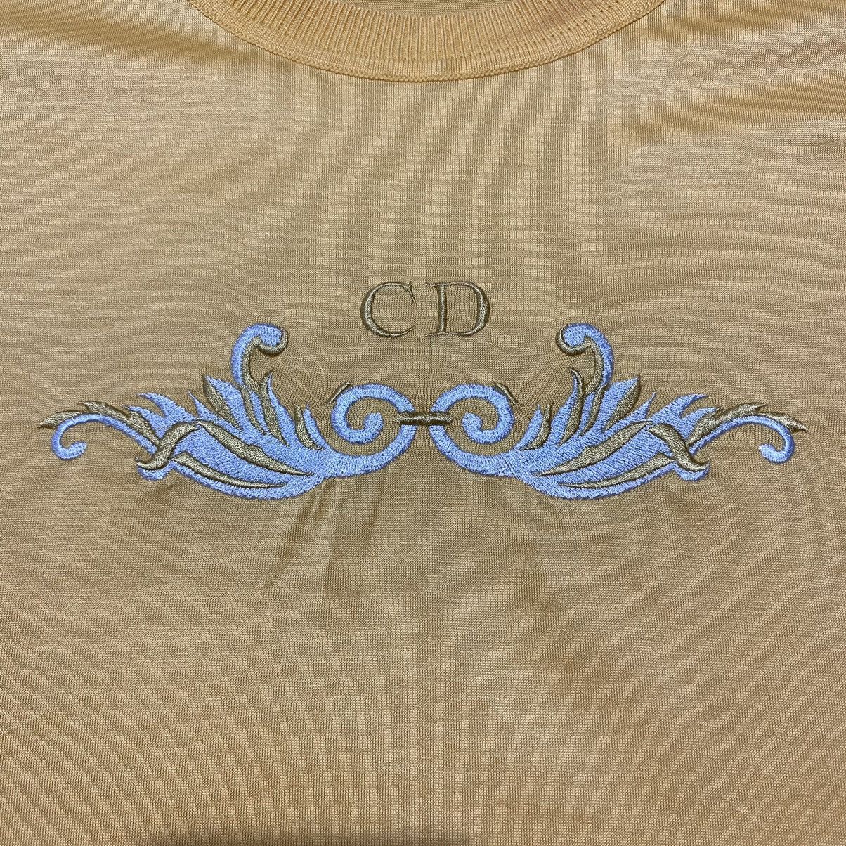 Christian Dior Monsieur Vintage Christian Dior Sports Embroidered T-Shirts Size US M / EU 48-50 / 2 - 2 Thumbnail