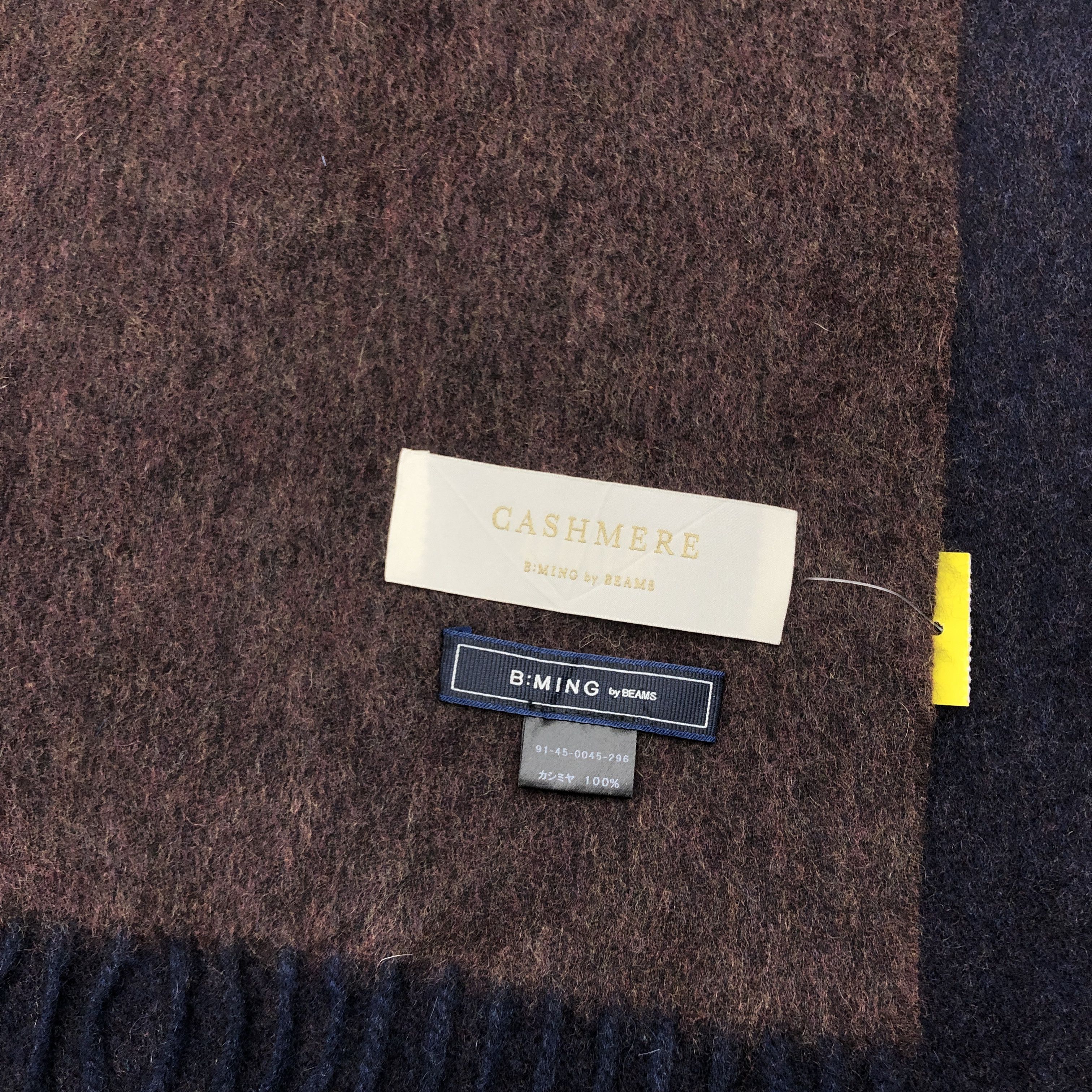 Beams Plus Vintage B Ming Scarf Muffler Beams Wool Cashmere Scarves Size ONE SIZE - 4 Thumbnail