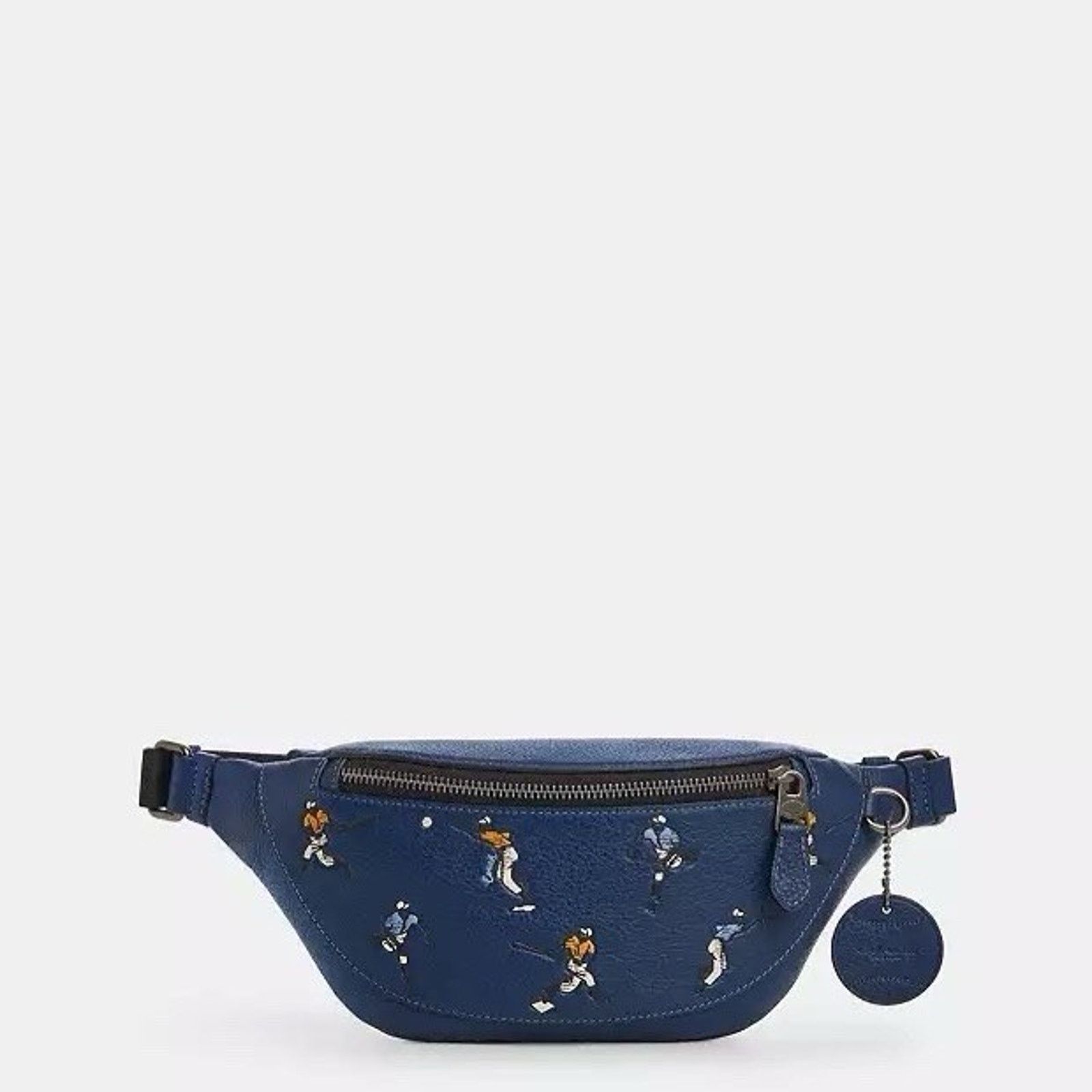 Coach NWT Coach Warren Mini Belt Bag With Baseball CAX43 Deep blue Size ONE SIZE - 5 Thumbnail