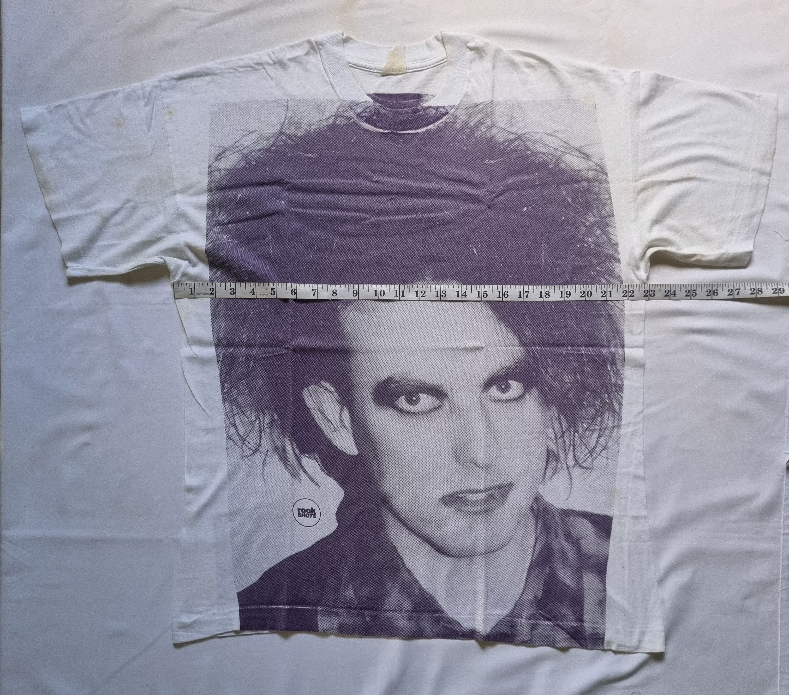 Band Tees Rare AOP Big Face Robert Smith The Cure T Shirt Size US L / EU 52-54 / 3 - 4 Thumbnail