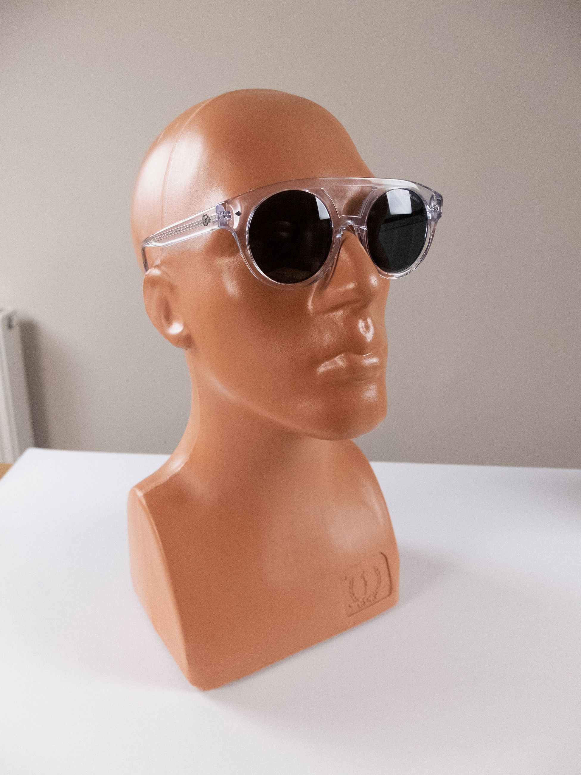 Giorgio Armani GIORGIO ARMANI Runway clear round acetate sunglasses Size ONE SIZE - 3 Thumbnail